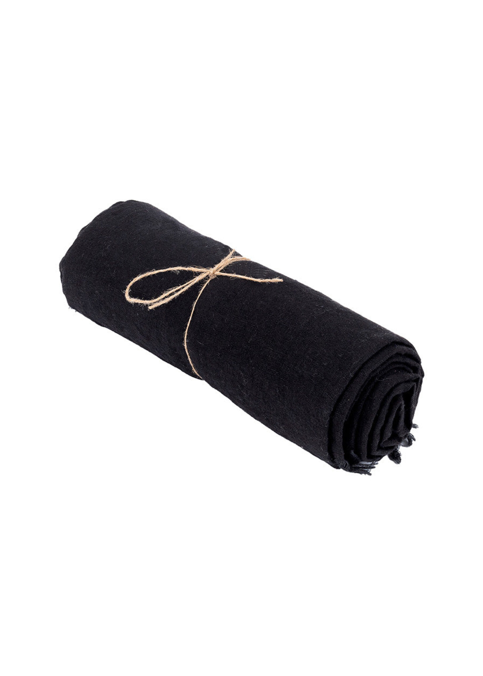 Bazar Bizar Antwerp The Linen Tablecloth - Black - 150x150