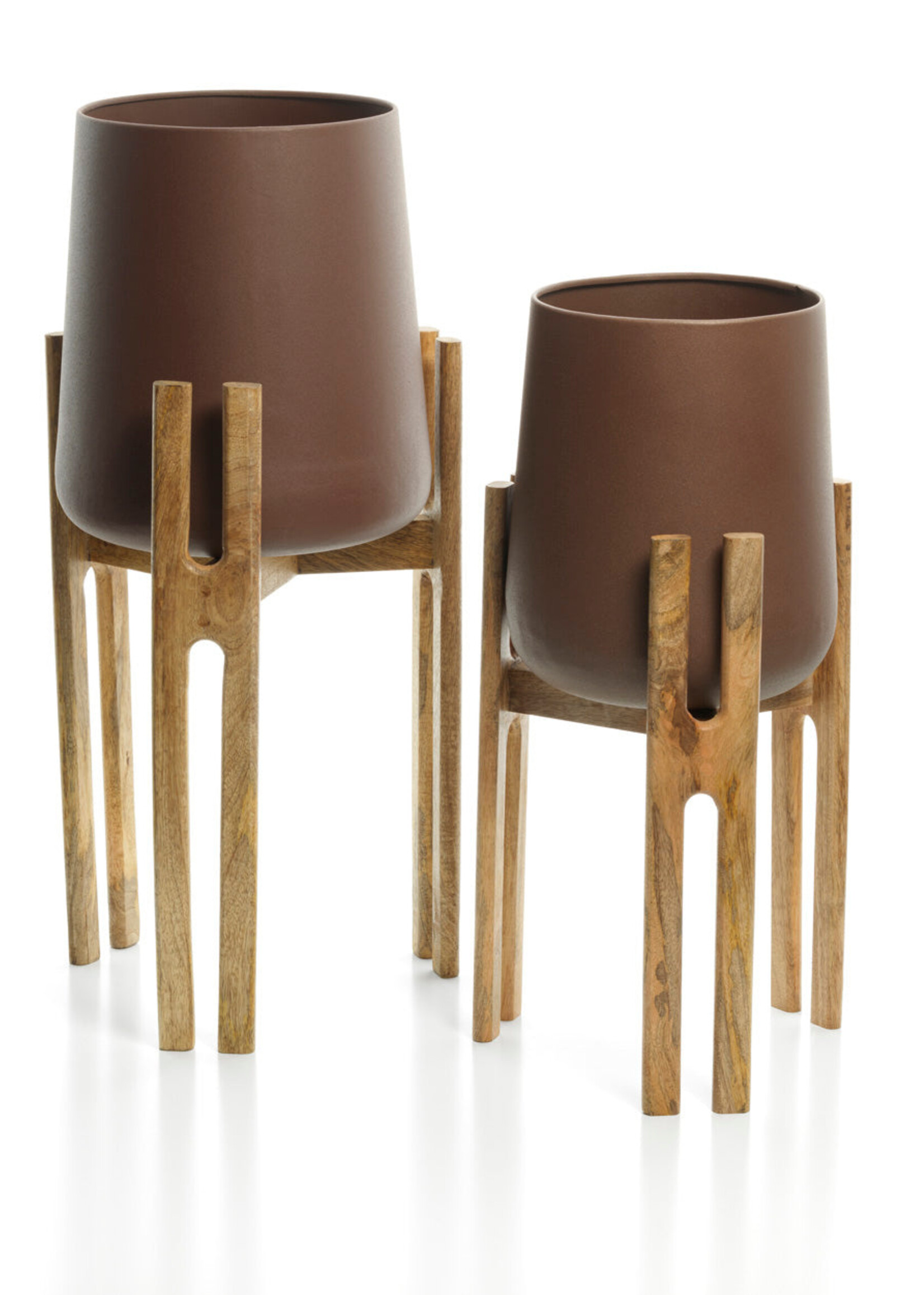 Bazar Bizar Antwerp The Forked Root Planter - Natural Brown - L