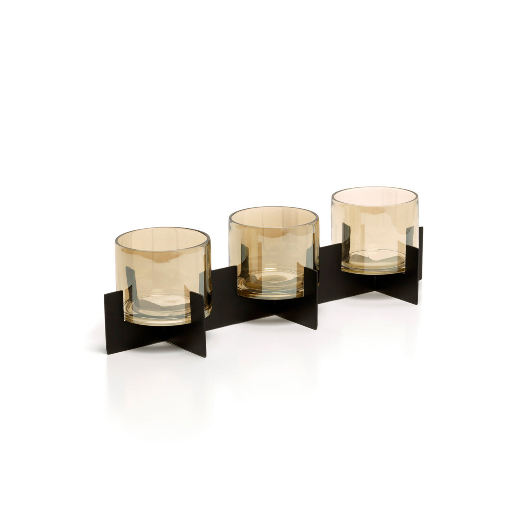 Bazar Bizar Antwerp The Trio Noir Candle Holder - Black