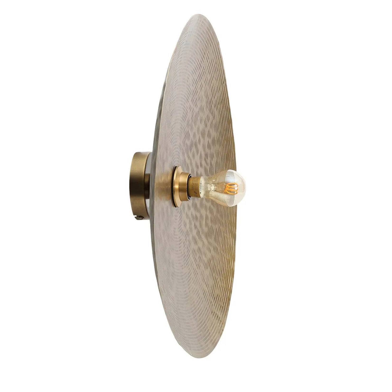 Bazar Bizar Antwerp The Full Moon Wall Lamp - Brass - M