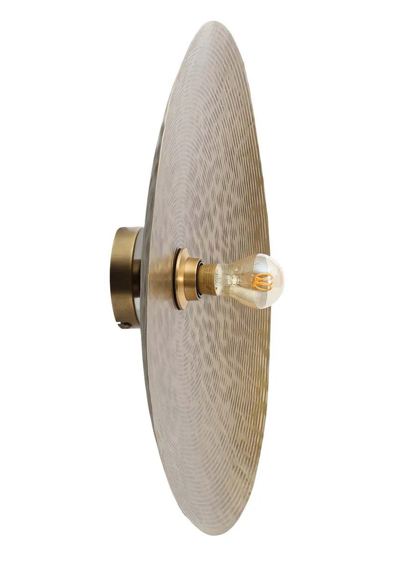 Bazar Bizar Antwerp The Full Moon Wall Lamp - Brass - M