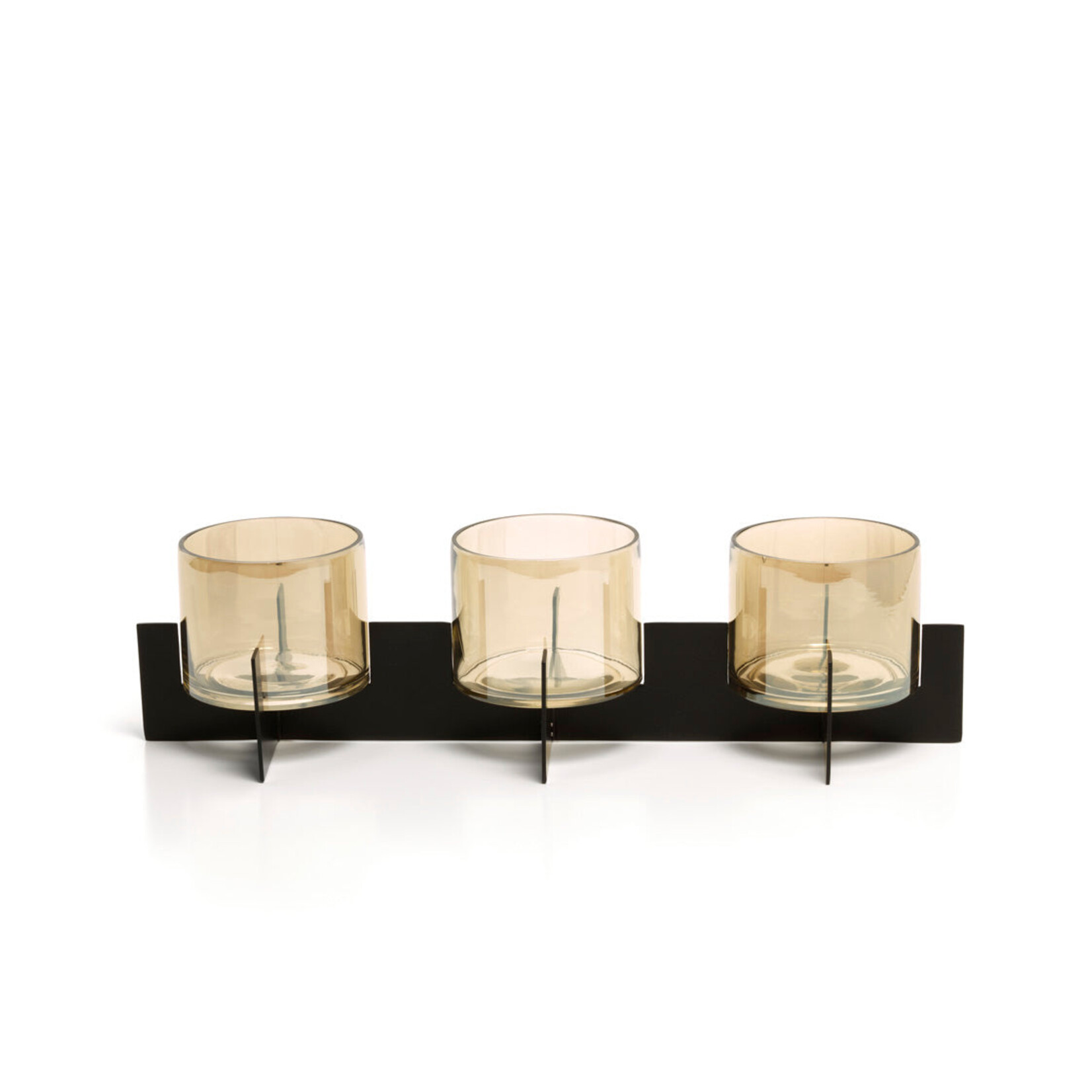 Bazar Bizar Antwerp The Trio Noir Candle Holder - Black