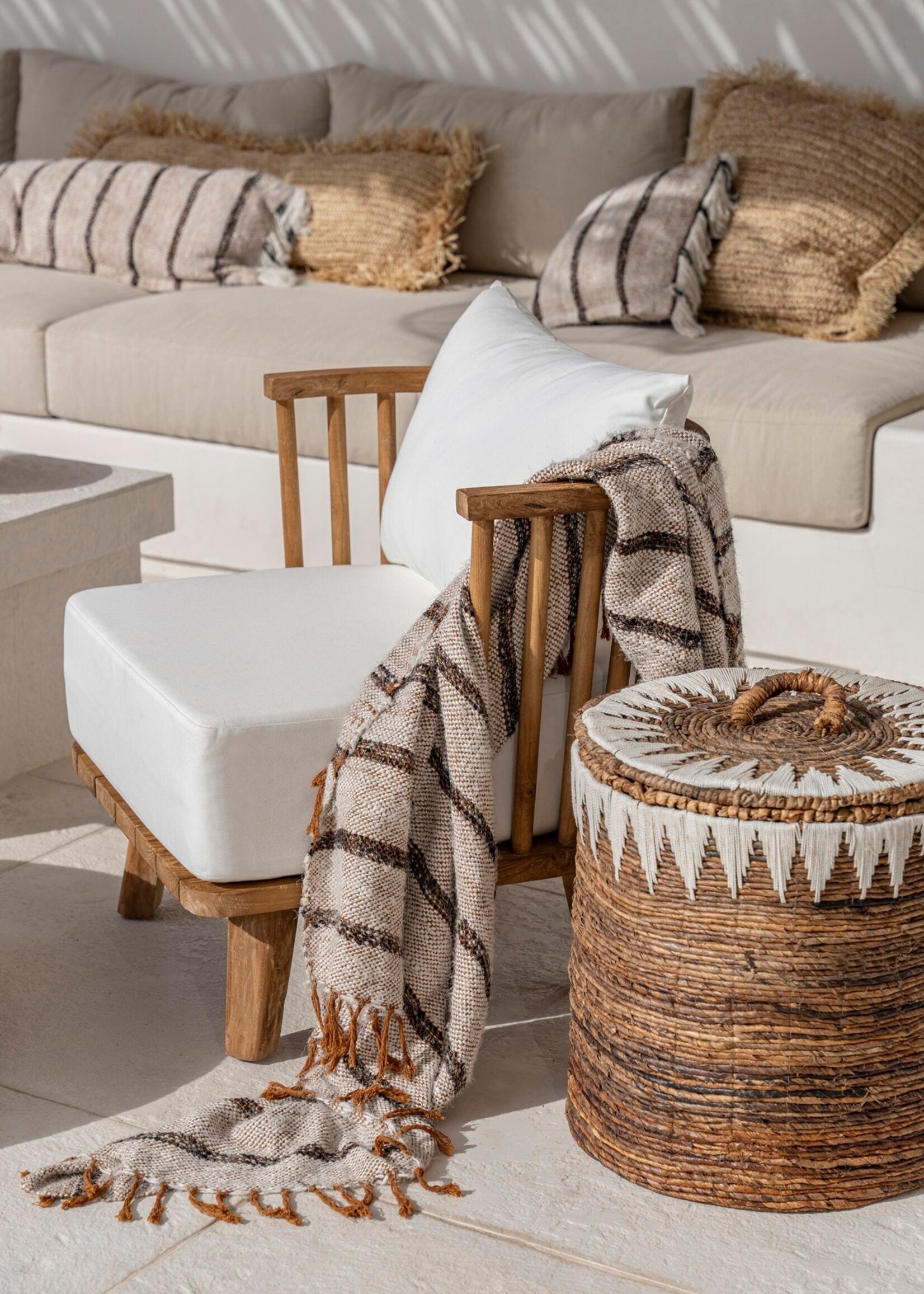 Bazar Bizar Antwerp The s'il vous Plaid - Bohemian White