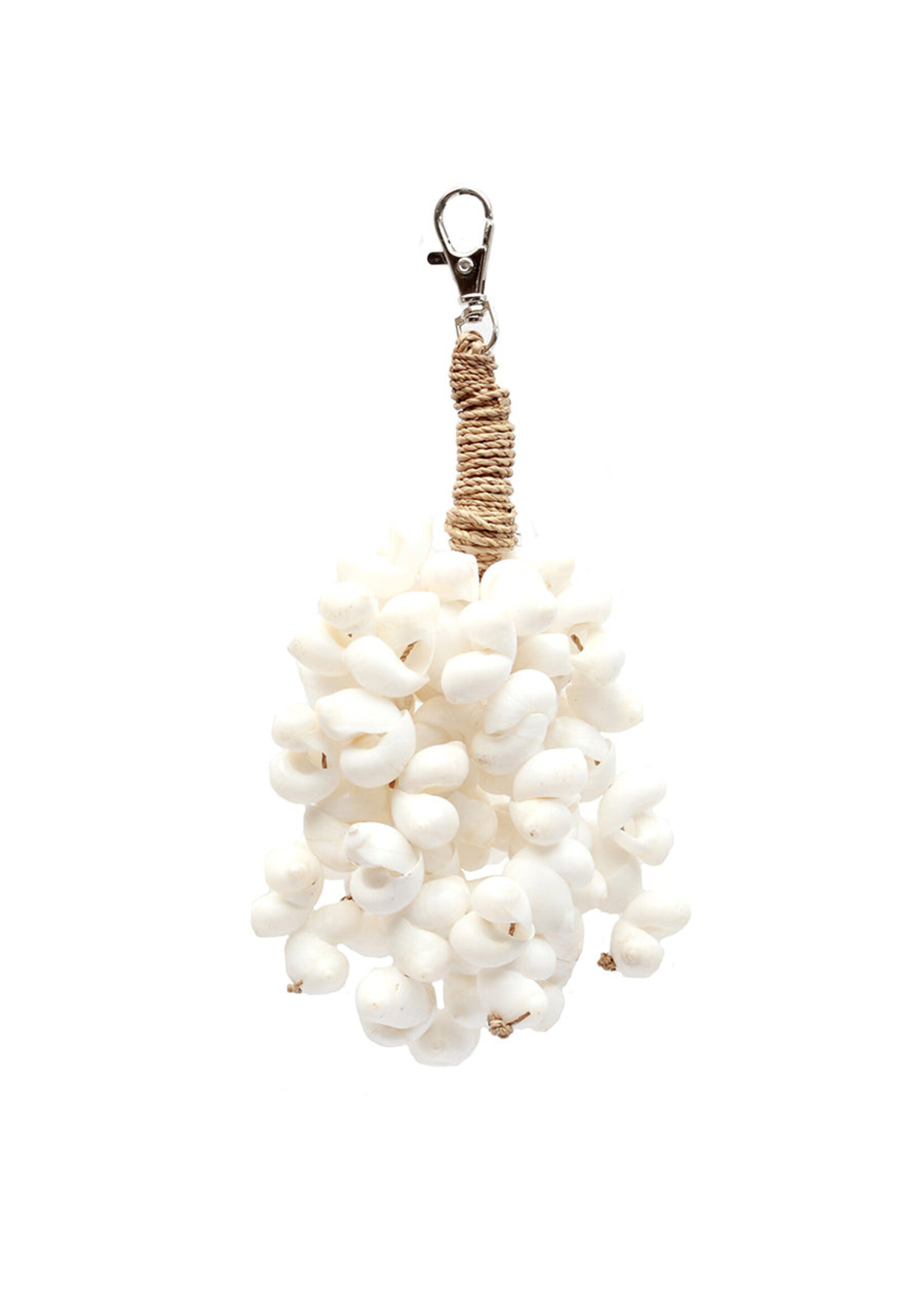 Bazar Bizar Antwerp The Kai Shell Keychain - White