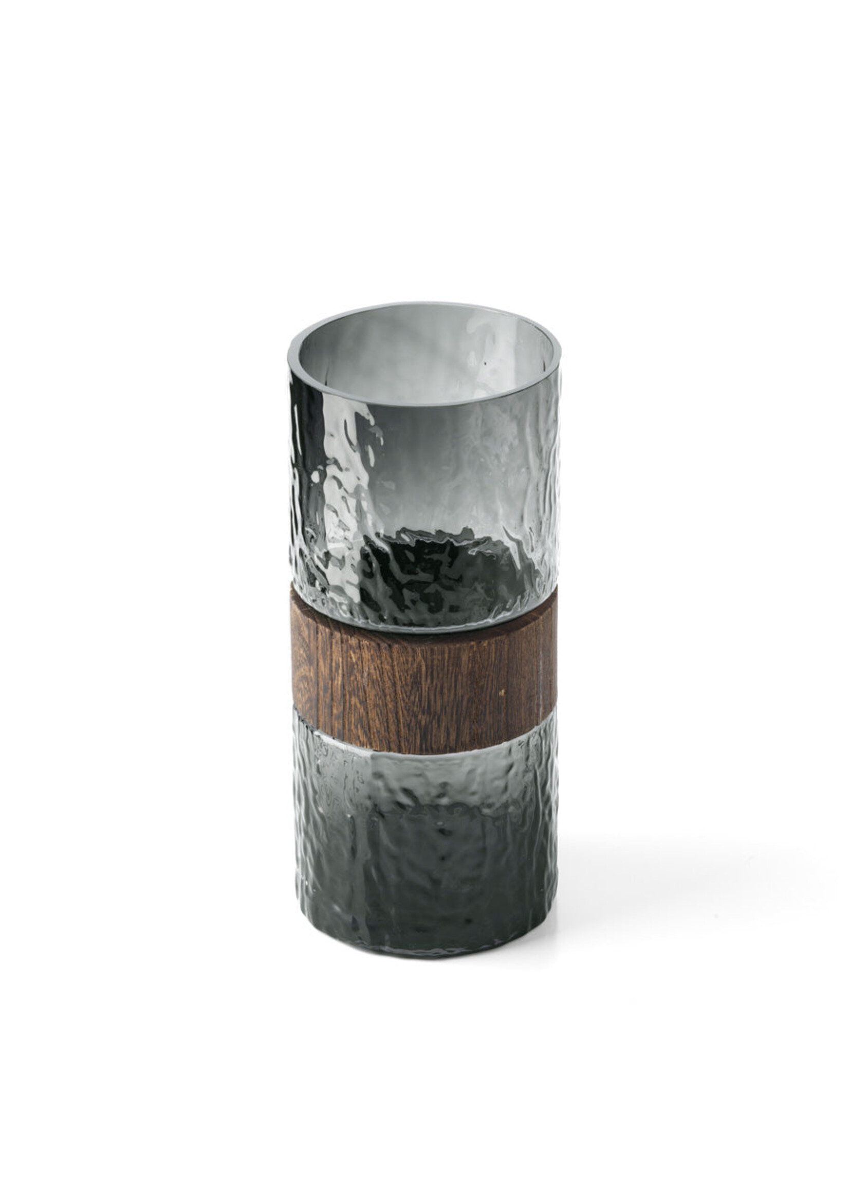 Bazar Bizar Antwerp The Wood You Be Mine Vase - Dark Grey - M