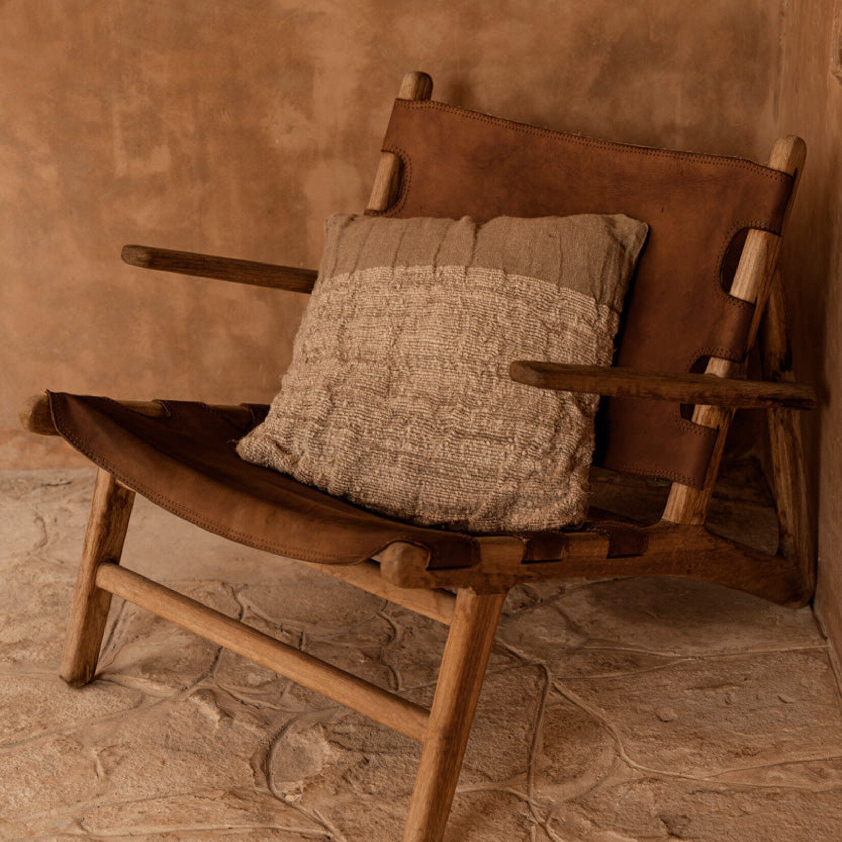 Bazar Bizar Antwerp The Linen Edit Cushion Cover - Natural