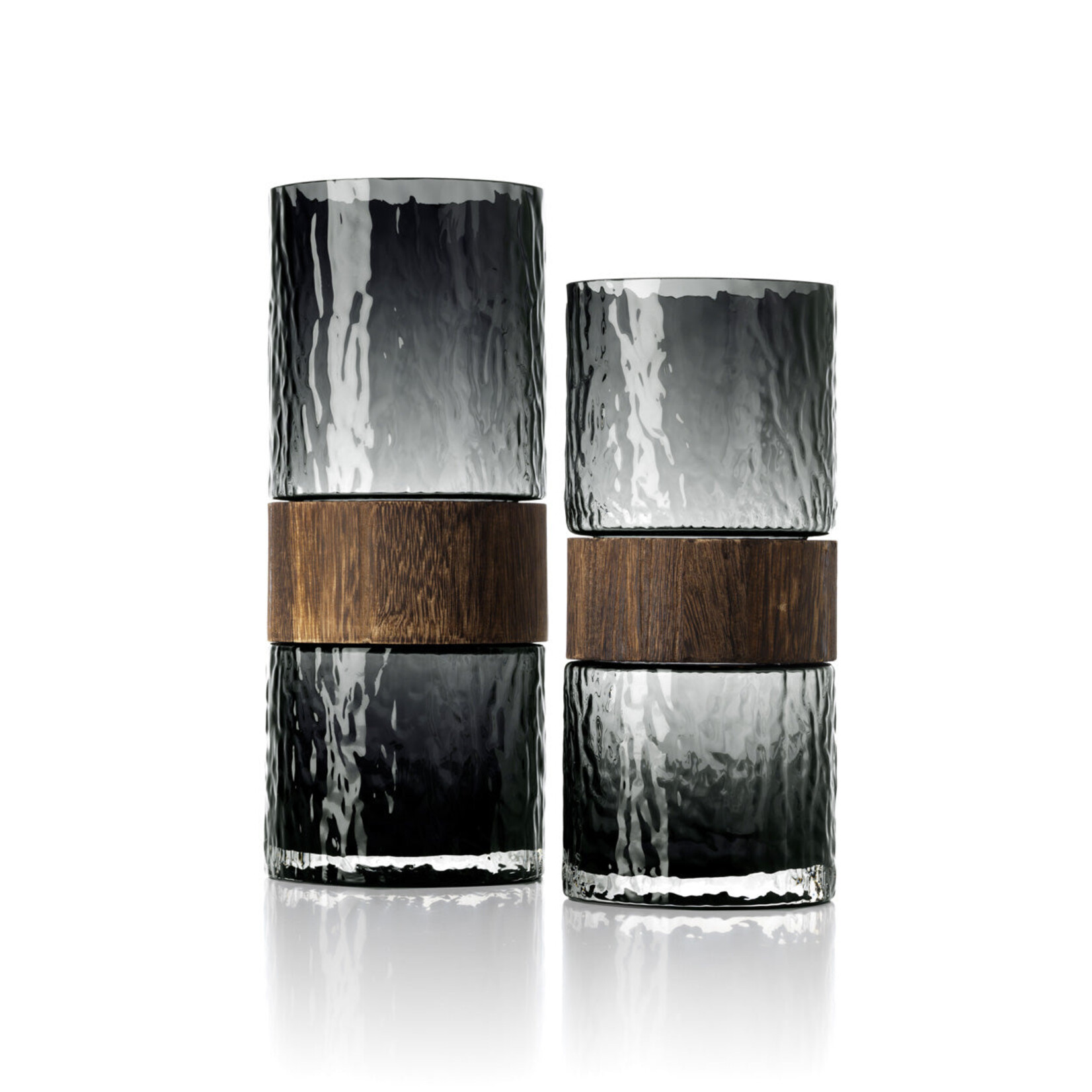 Bazar Bizar Antwerp The Wood You Be Mine Vase - Dark Grey - M