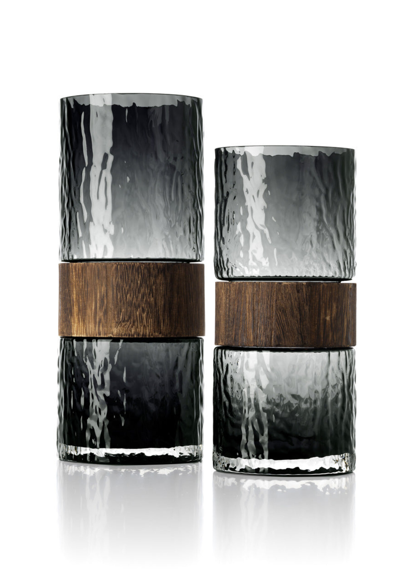 Bazar Bizar Antwerp The Wood You Be Mine Vase - Dark Grey - M