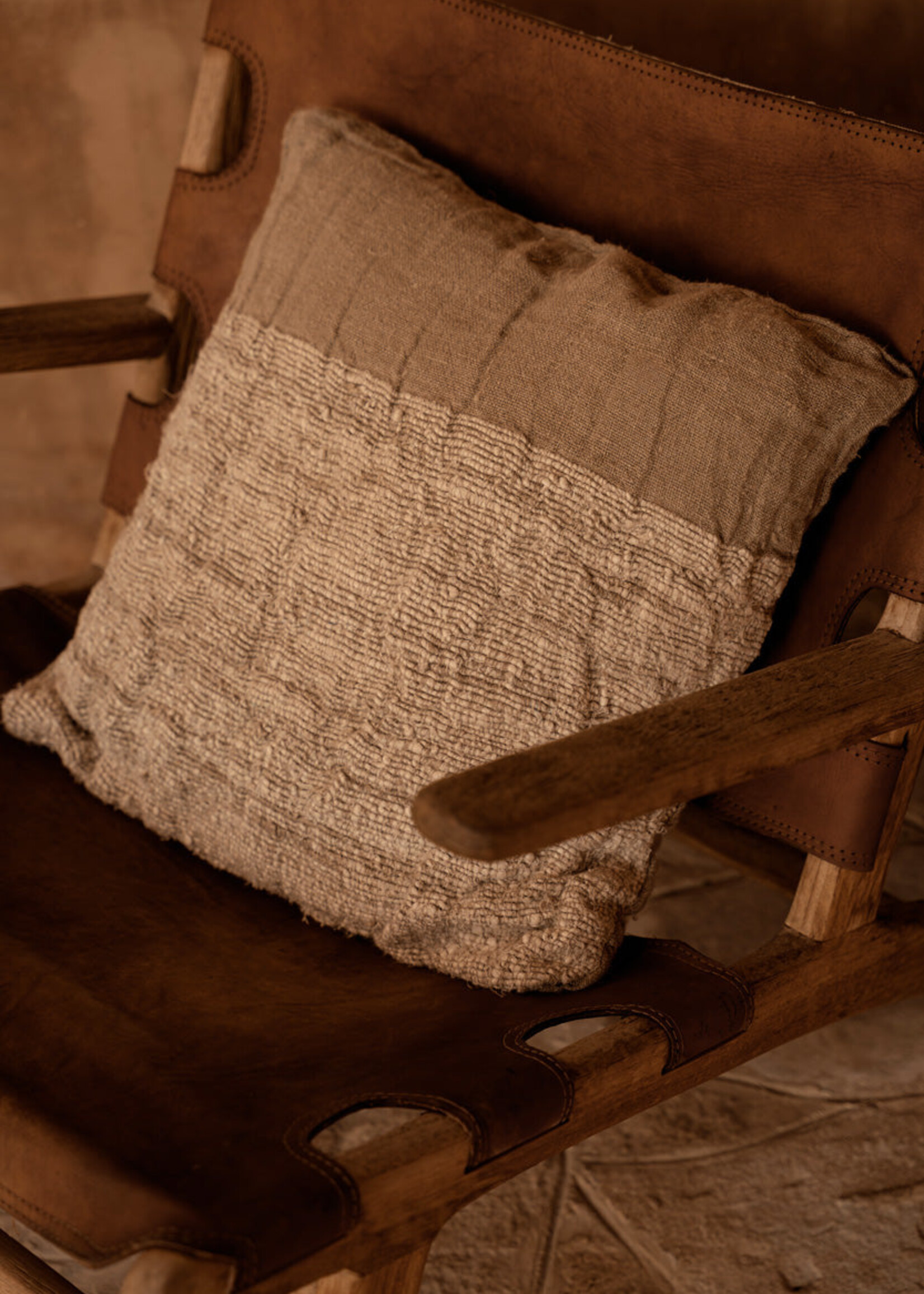 Bazar Bizar Antwerp The Linen Edit Cushion Cover - Natural