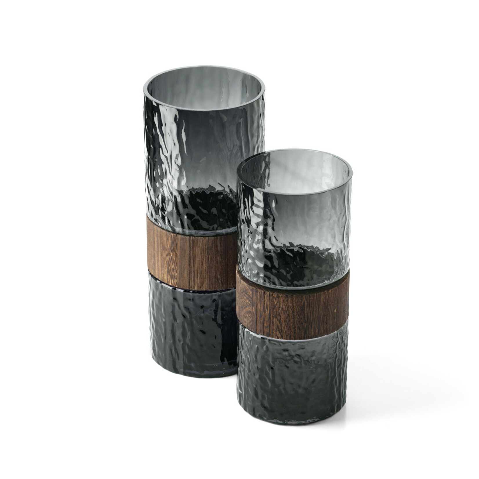 Bazar Bizar Antwerp The Wood You Be Mine Vase - Dark Grey - M