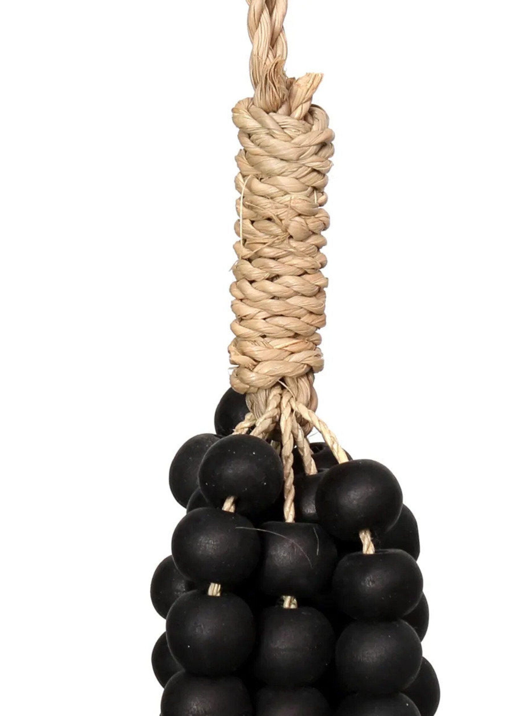 Bazar Bizar Antwerp The Wooden Beads Tassel - Black