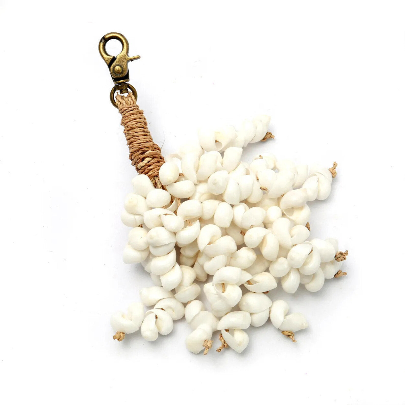 Bazar Bizar Antwerp The Kai Shell Keychain - White