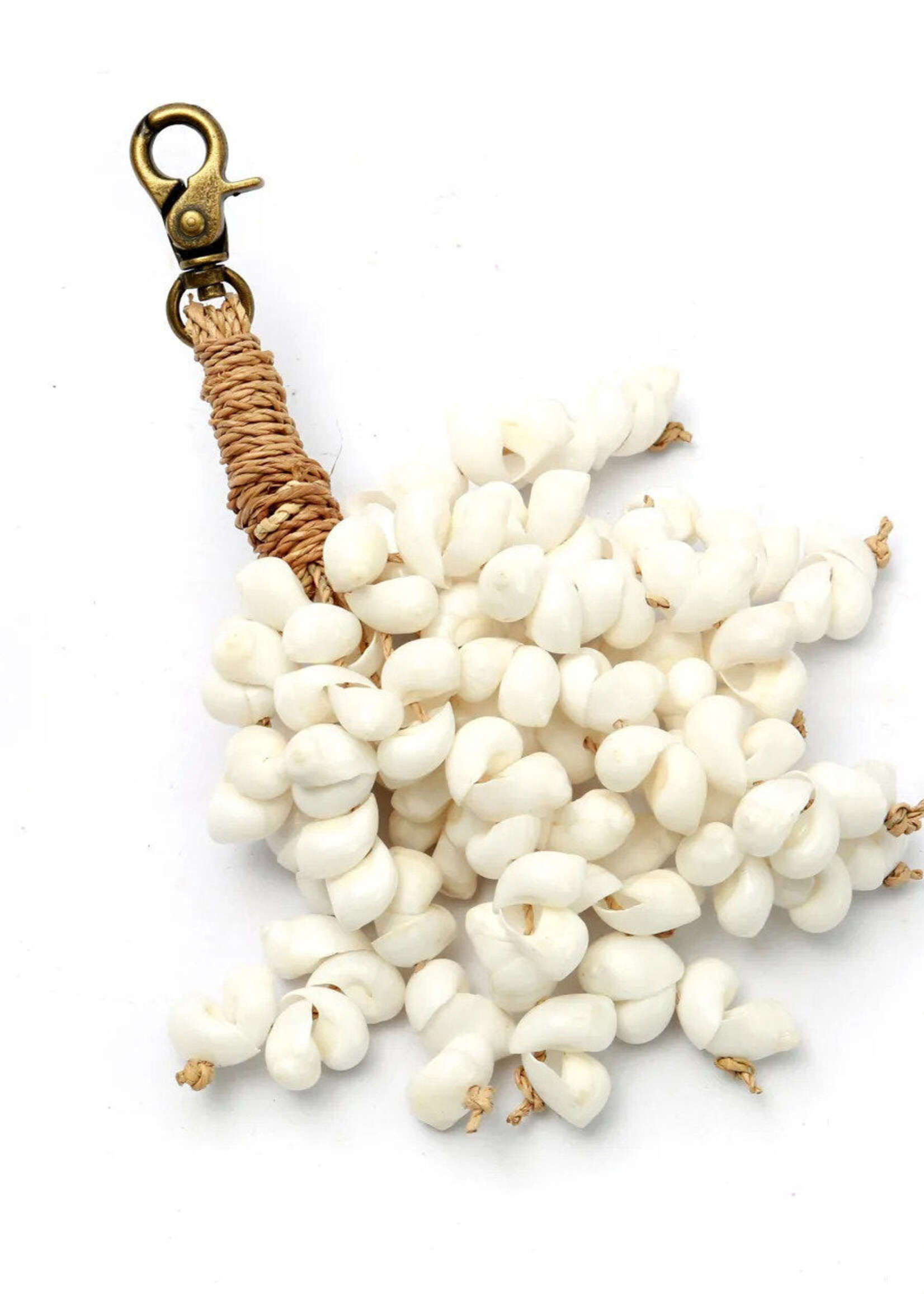 Bazar Bizar Antwerp The Kai Shell Keychain - White