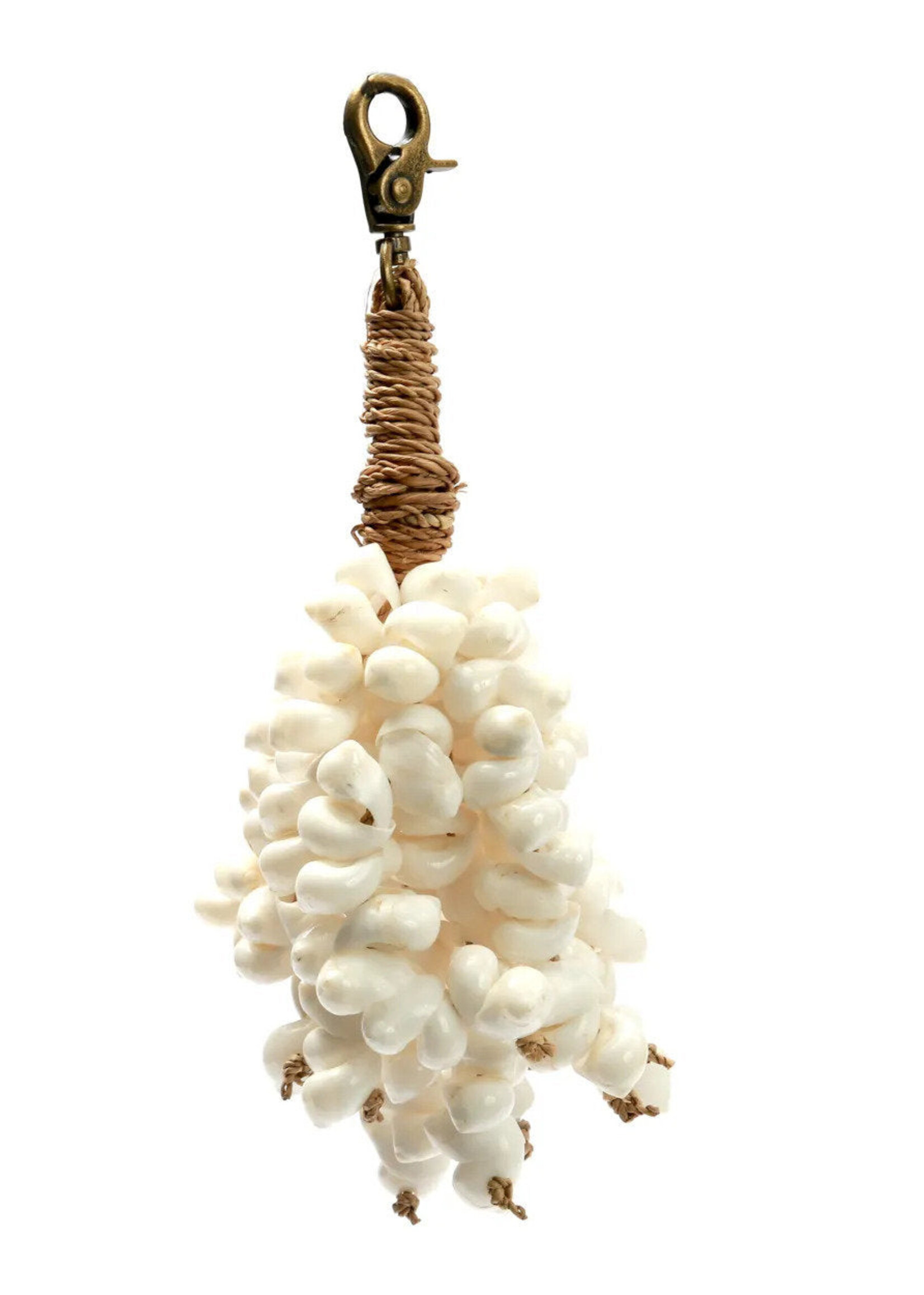 Bazar Bizar Antwerp The Kai Shell Keychain - White