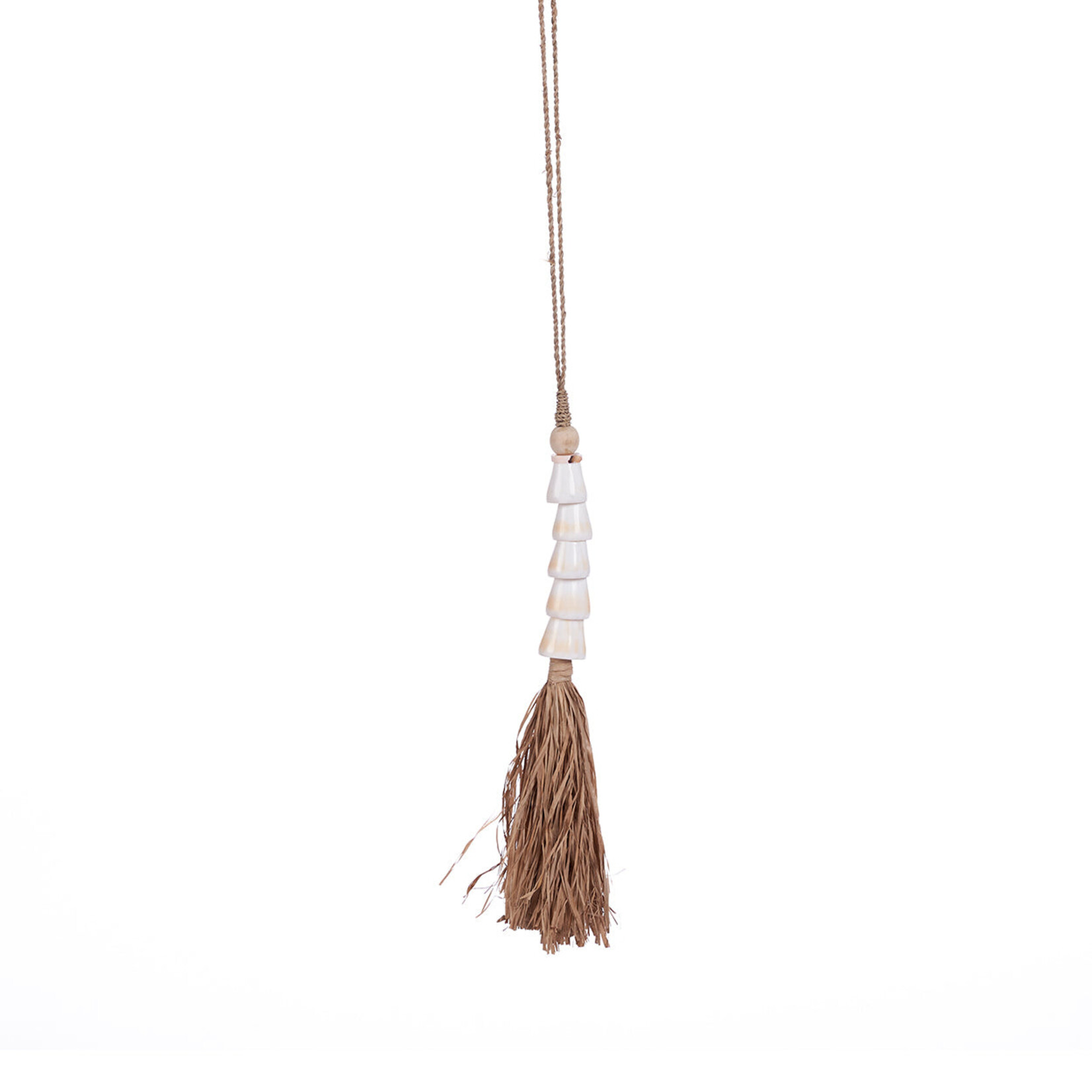 Bazar Bizar Antwerp The Cone Shell Tassel - Natural White