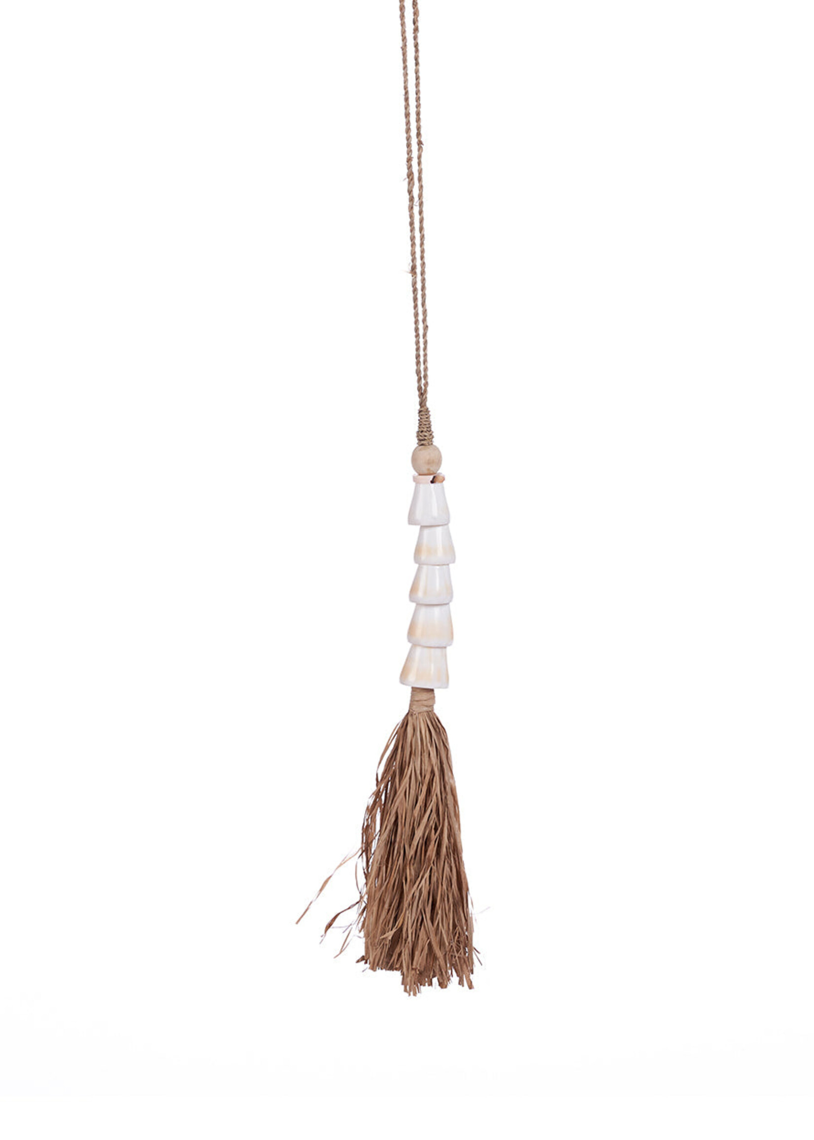 Bazar Bizar Antwerp The Cone Shell Tassel - Natural White