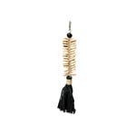 Bazar Bizar Antwerp The Macrame Fishbone Keychain - Black