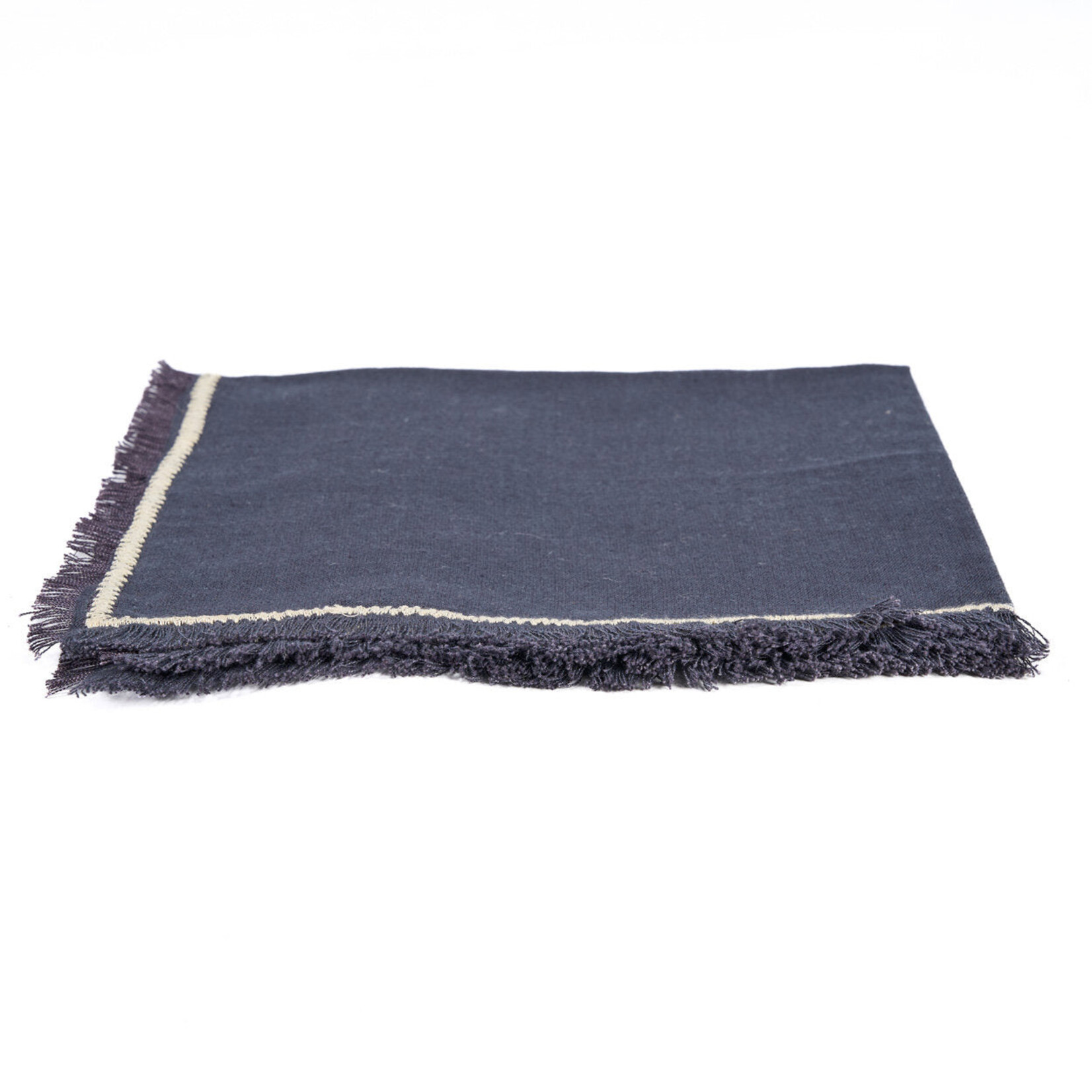 Bazar Bizar Antwerp The Tuscany Napkin - Black Natural - 45x45