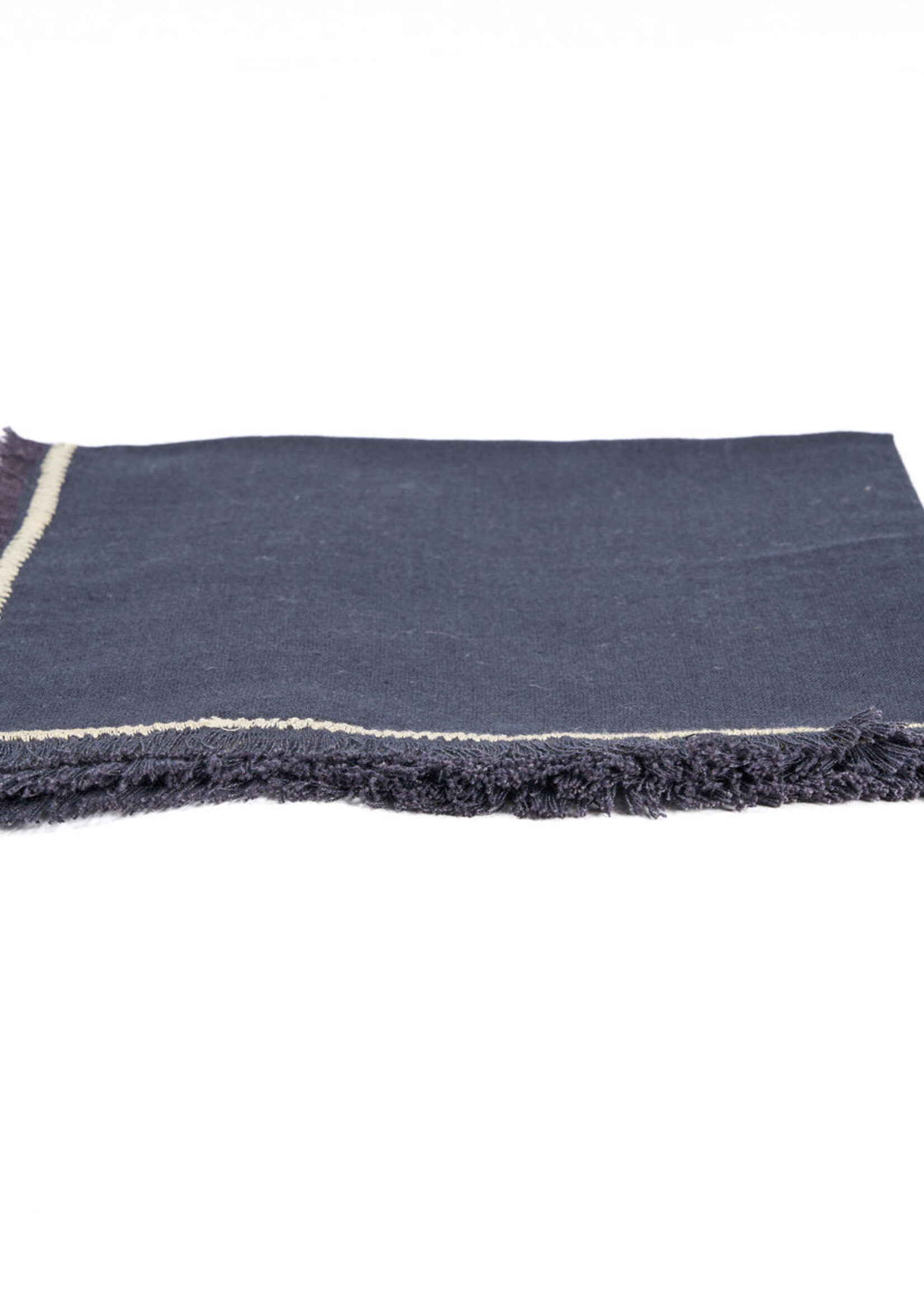 Bazar Bizar Antwerp The Tuscany Napkin - Black Natural - 45x45