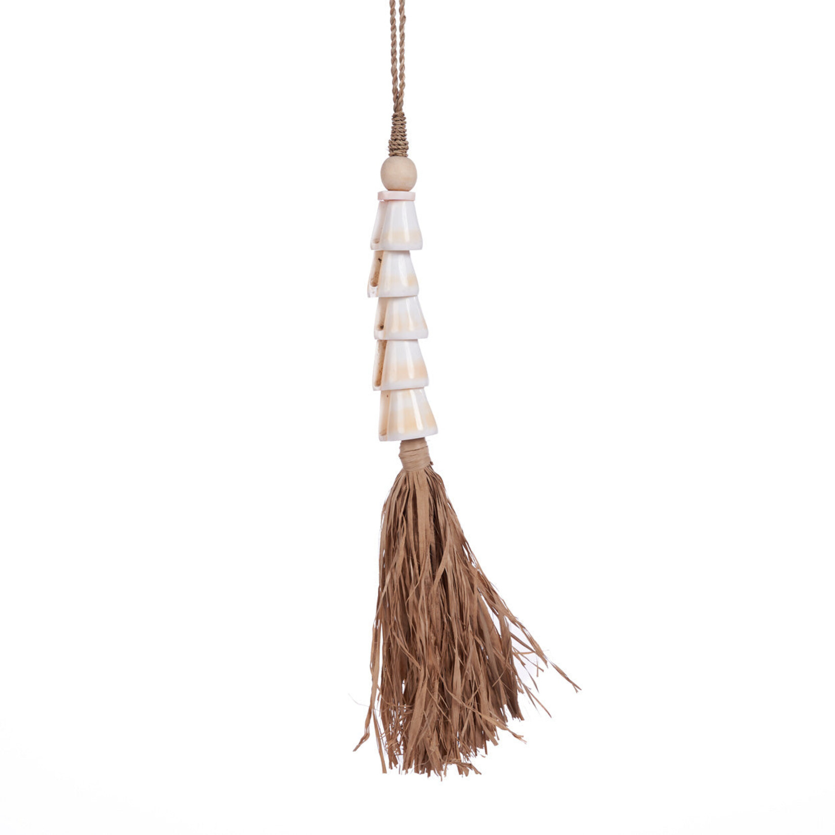 Bazar Bizar Antwerp The Cone Shell Tassel - Natural White