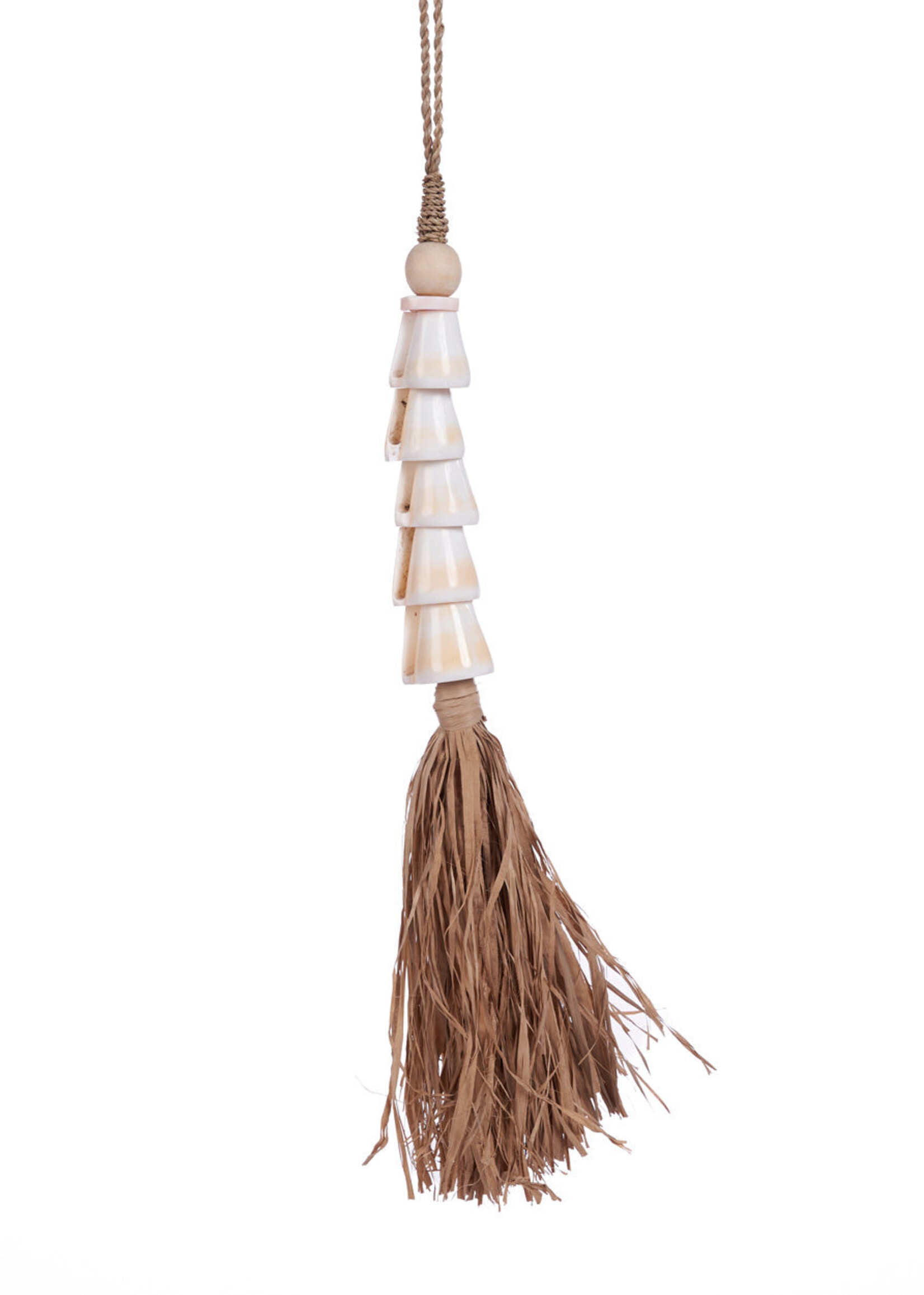 Bazar Bizar Antwerp The Cone Shell Tassel - Natural White