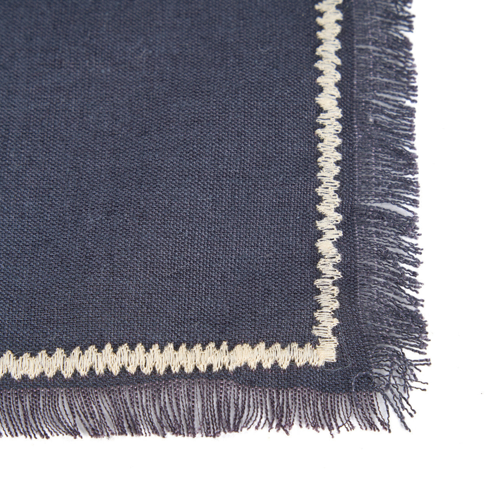 Bazar Bizar Antwerp The Tuscany Napkin - Black Natural - 45x45