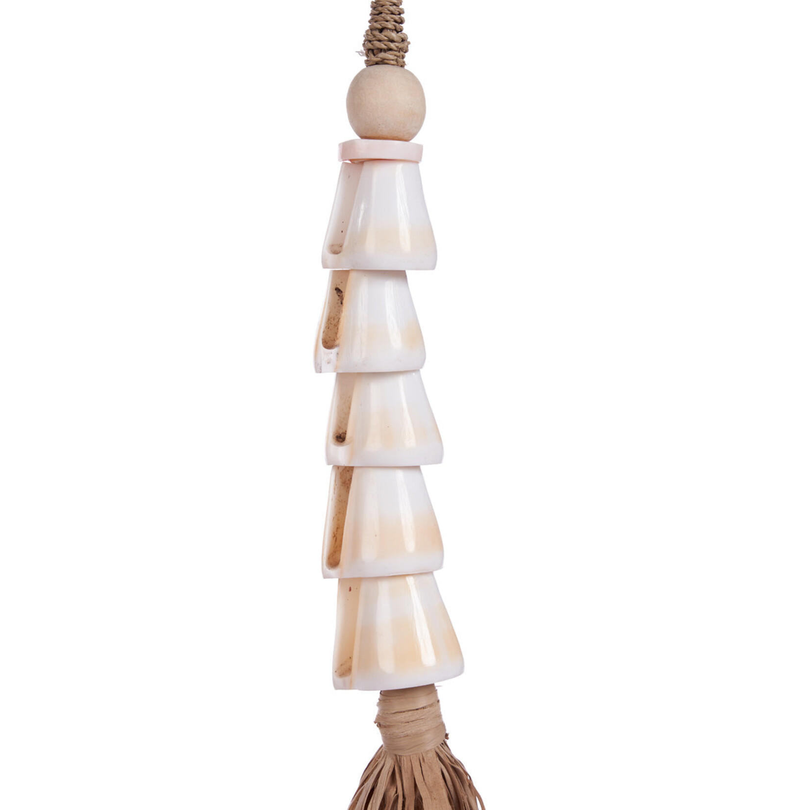 Bazar Bizar Antwerp The Cone Shell Tassel - Natural White