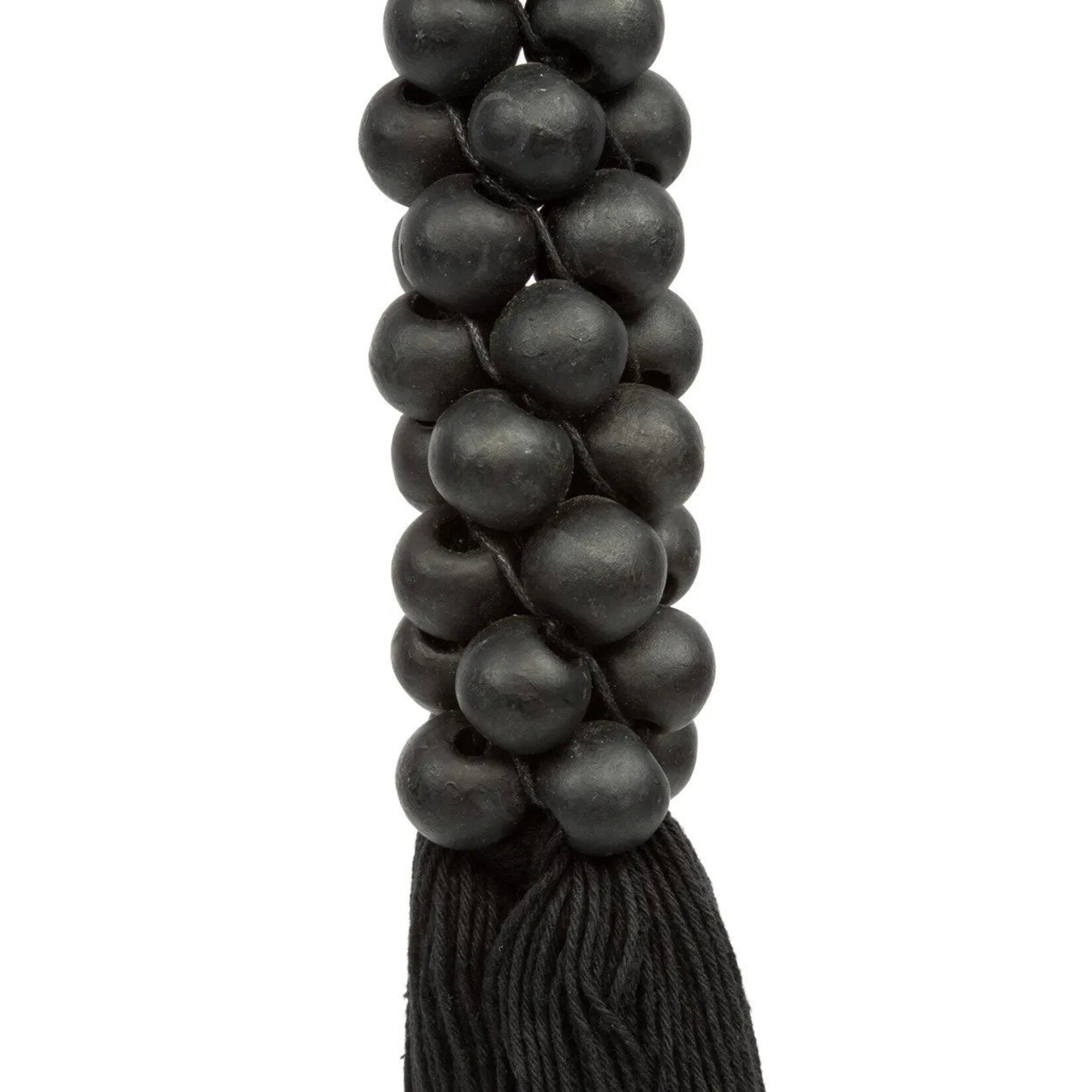 Bazar Bizar Antwerp The Wooden Beads with Cotton Tassel - Black