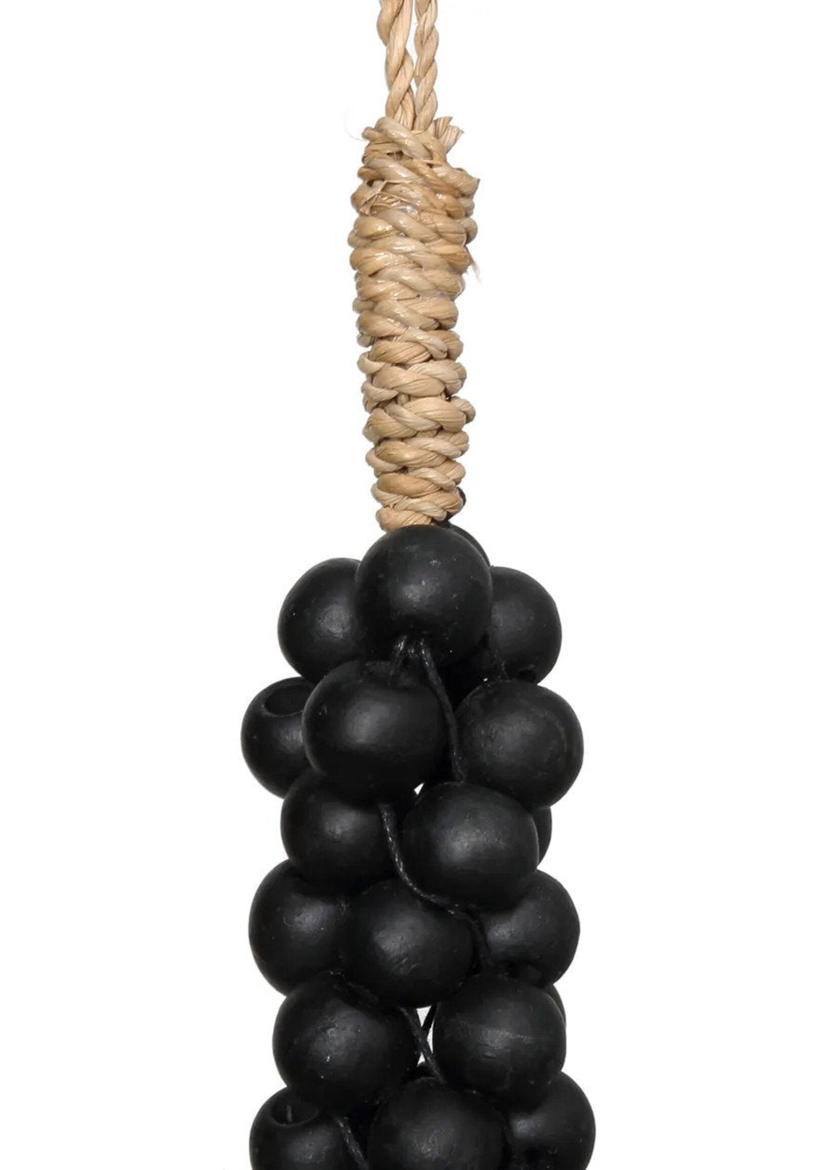 Bazar Bizar Antwerp The Wooden Beads with Cotton Tassel - Black