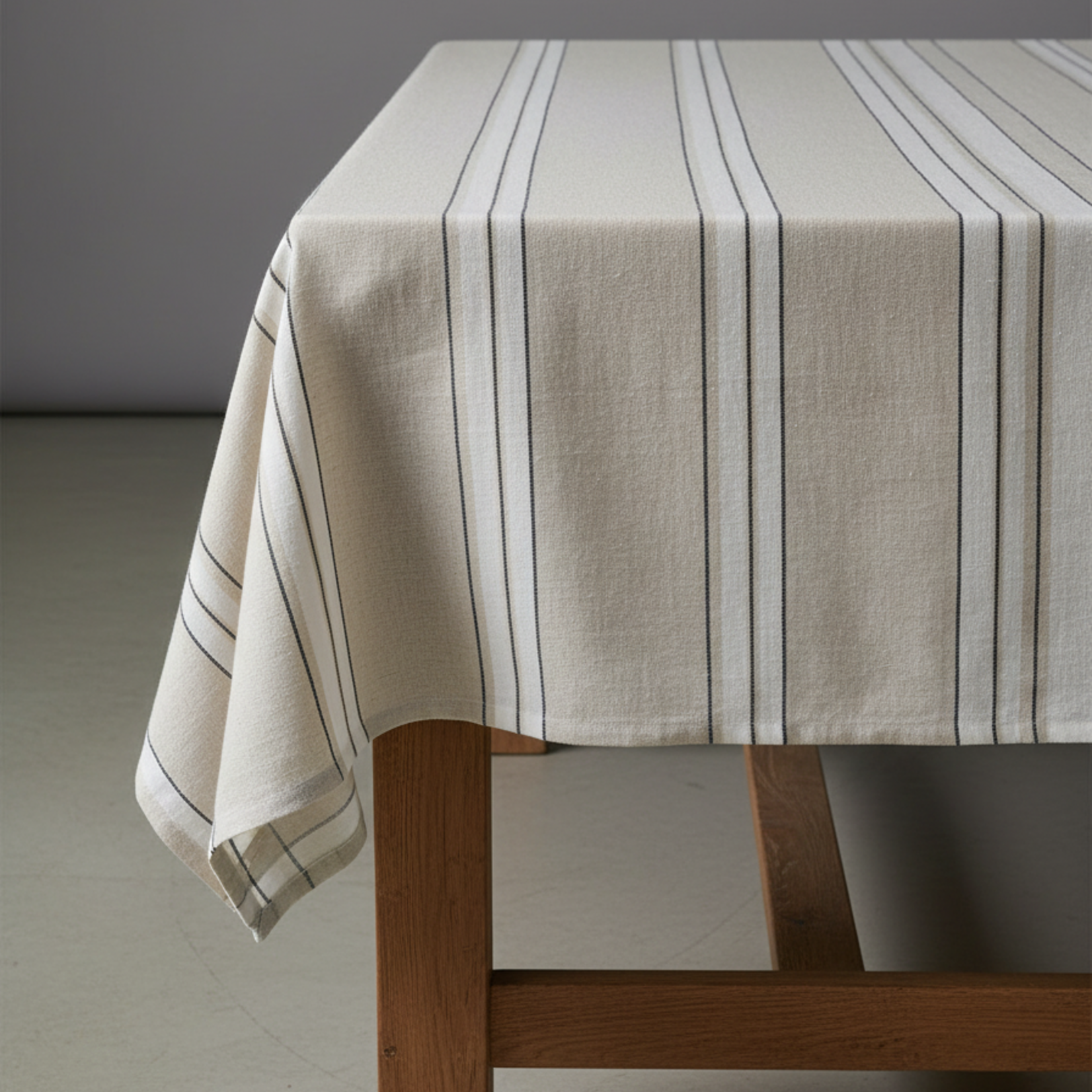 Bazar Bizar Antwerp The Provence Tablecloth - Natural Black White - 150x250