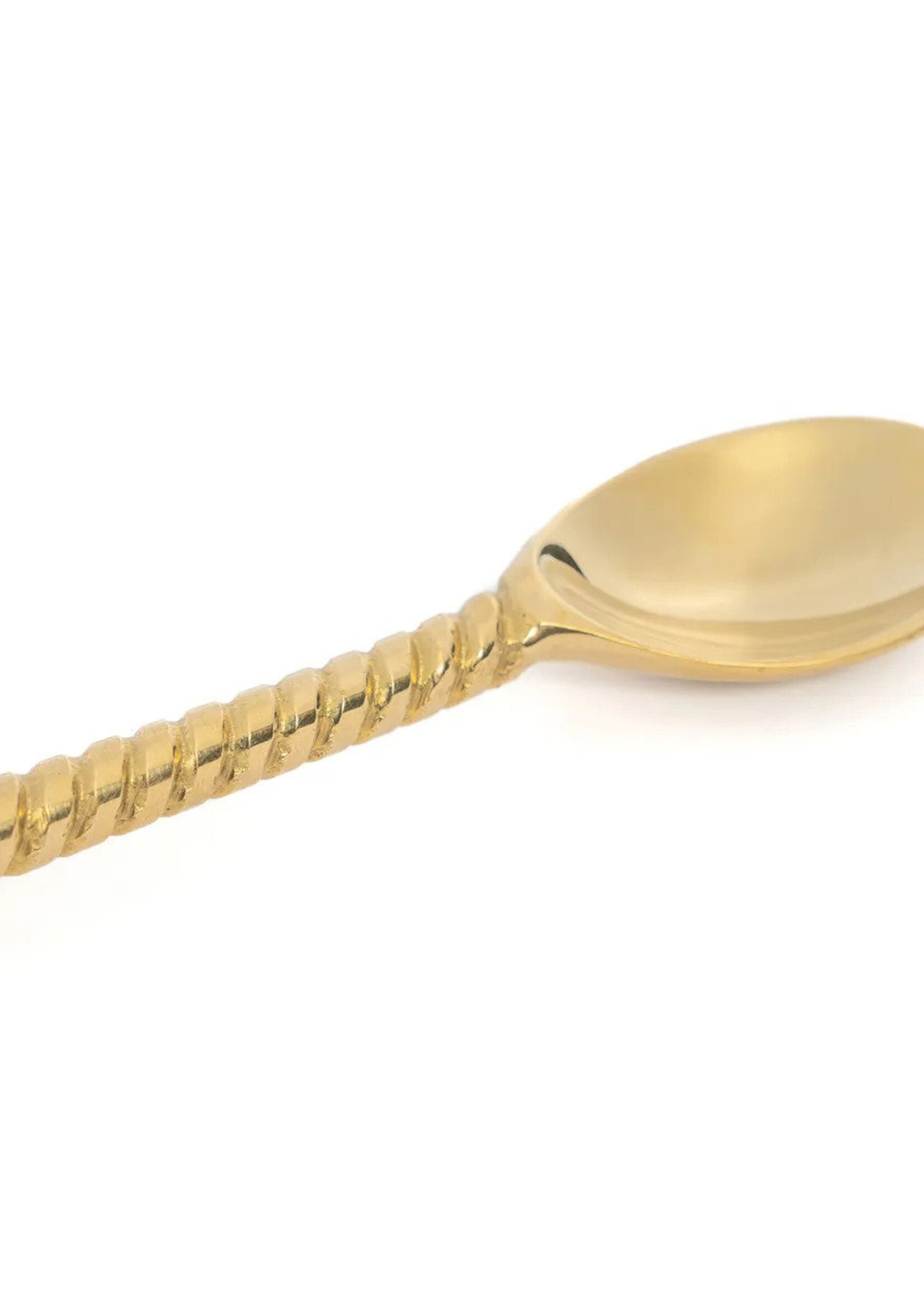 Bazar Bizar Antwerp The Pineapple Long Spoon - Gold