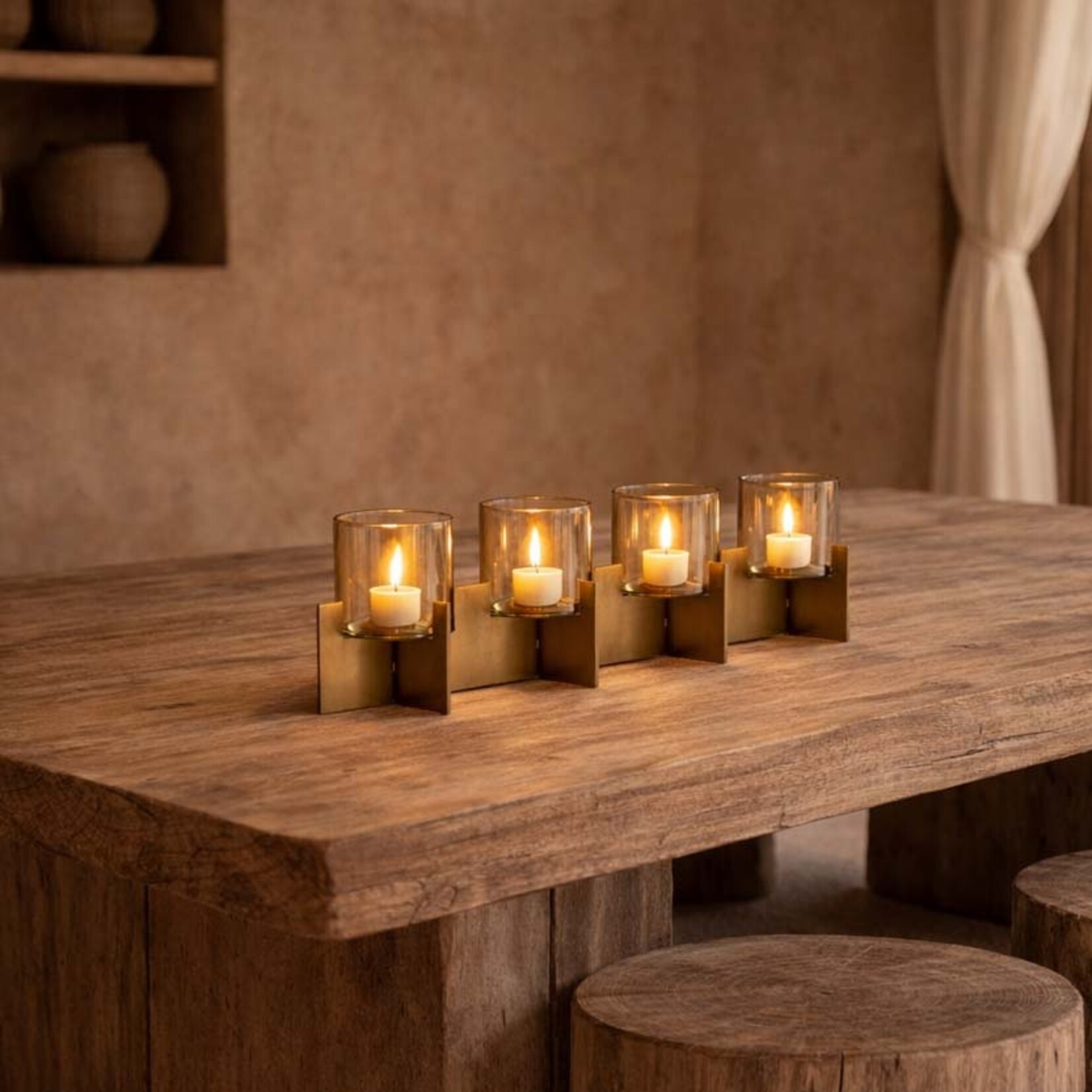 Bazar Bizar Antwerp The Quarta Candle Holder - Gold
