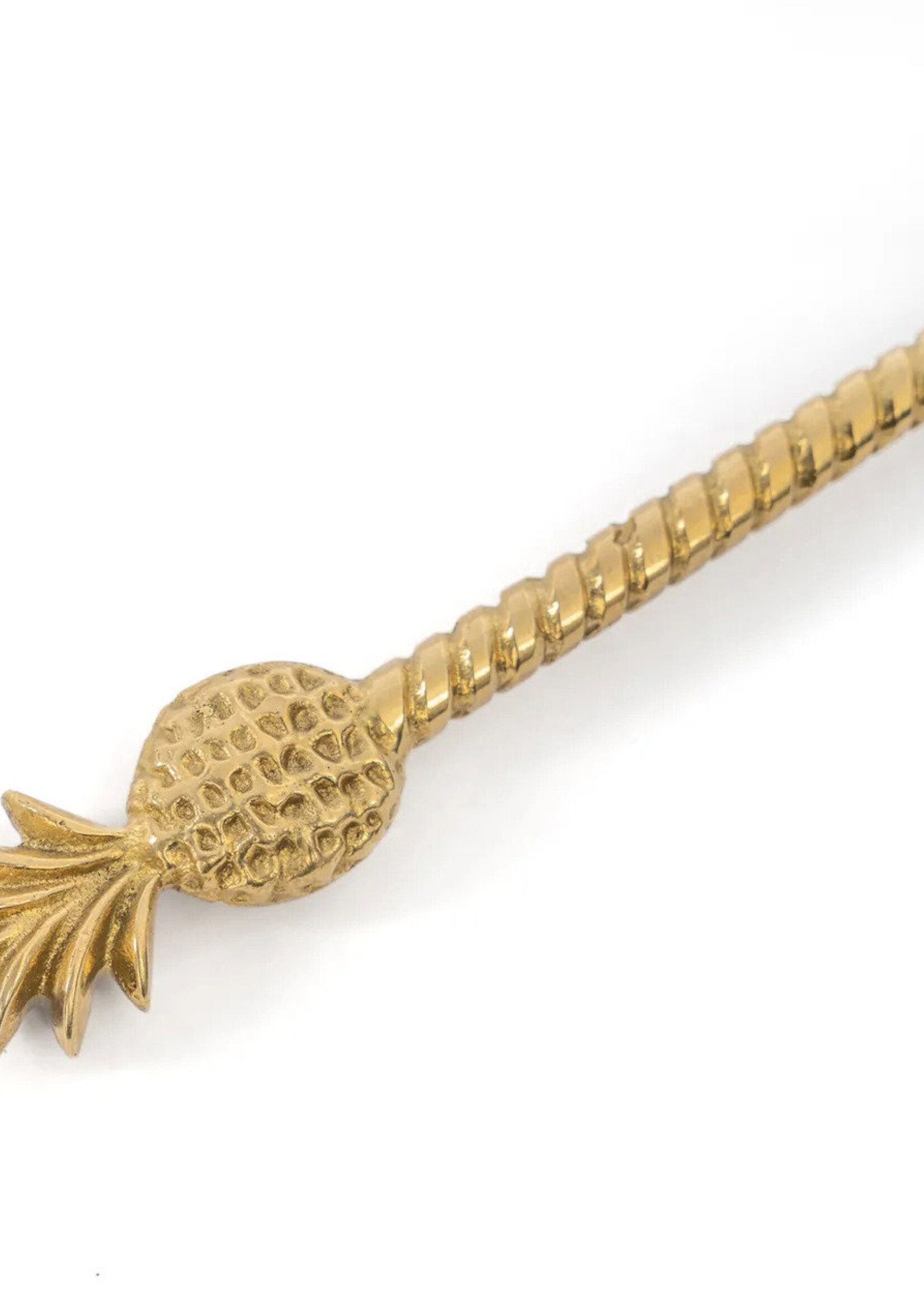 Bazar Bizar Antwerp The Pineapple Long Spoon - Gold