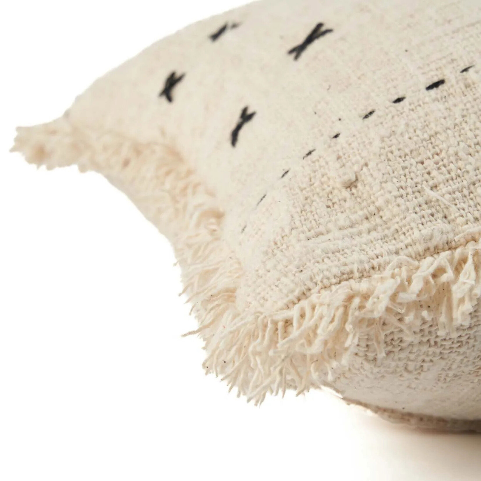 Bazar Bizar Antwerp The French Kiss Cushion Cover - Natural Black