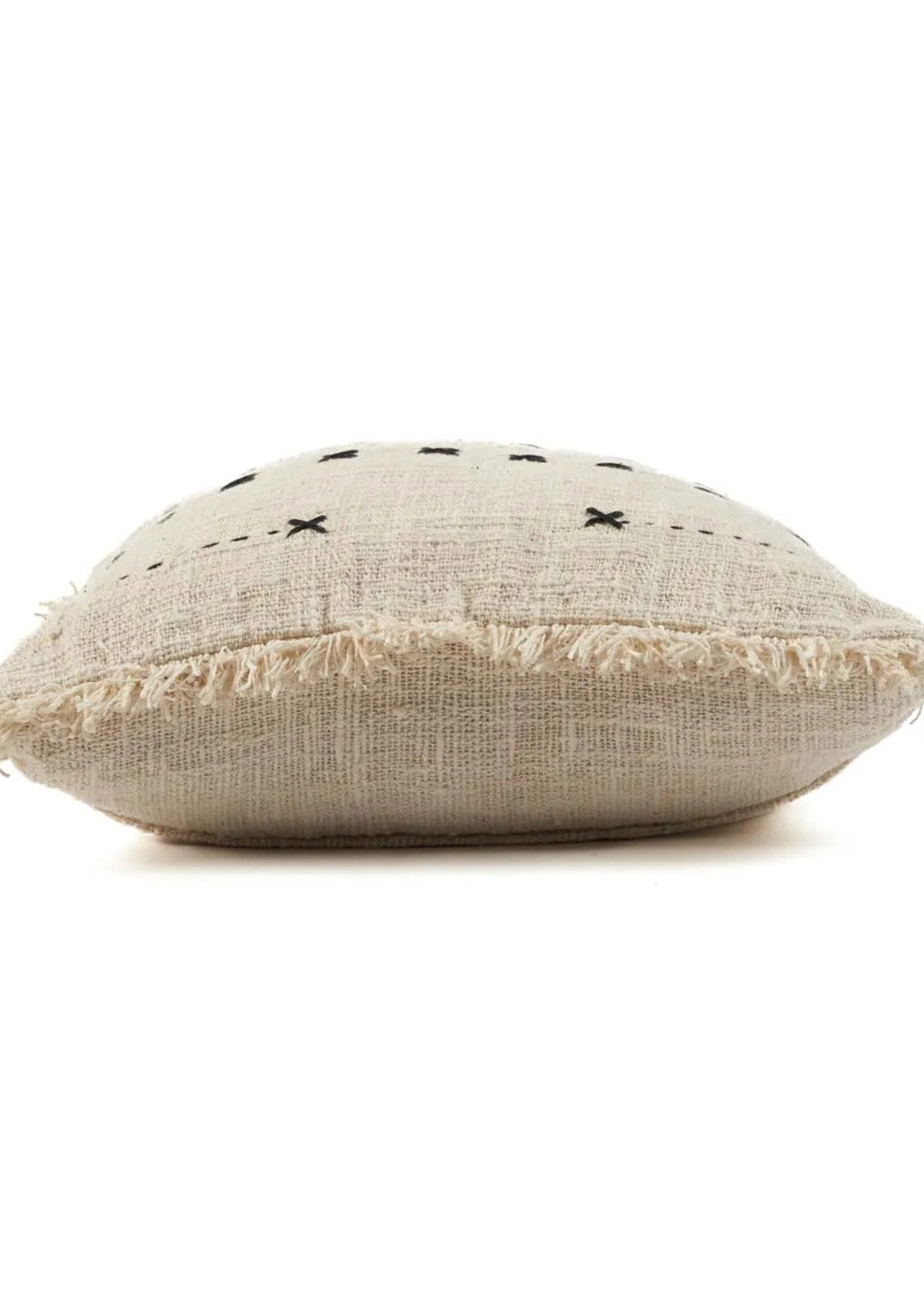Bazar Bizar Antwerp The French Kiss Cushion Cover - Natural Black