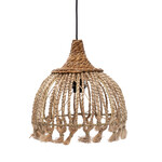 Bazar Bizar Antwerp The Abaca Tassel Pendant - Natural - S