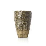 Bazar Bizar Antwerp The Rock Texture Vase - Grey Stone - L
