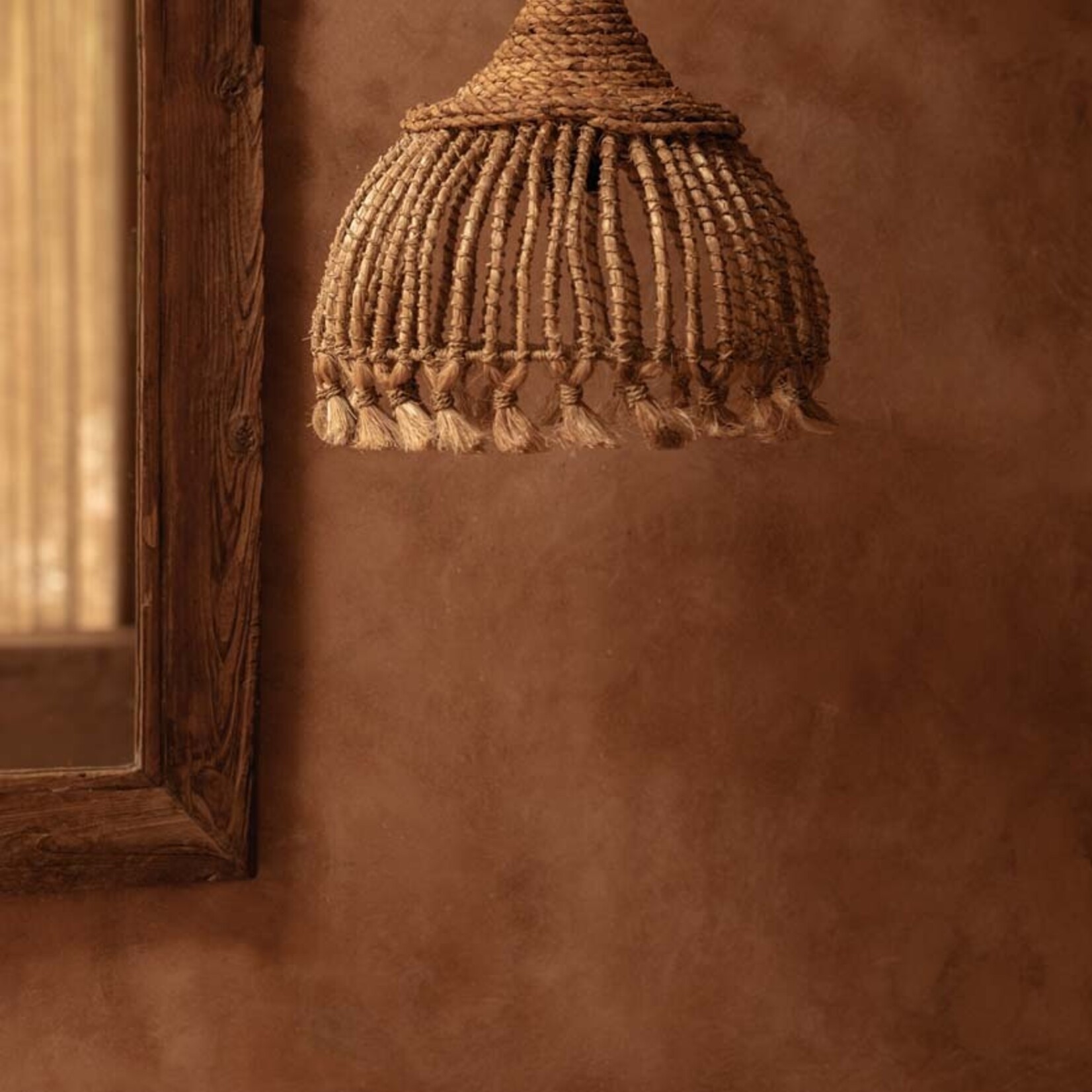 Bazar Bizar Antwerp The Abaca Tassel Pendant - Natural - S