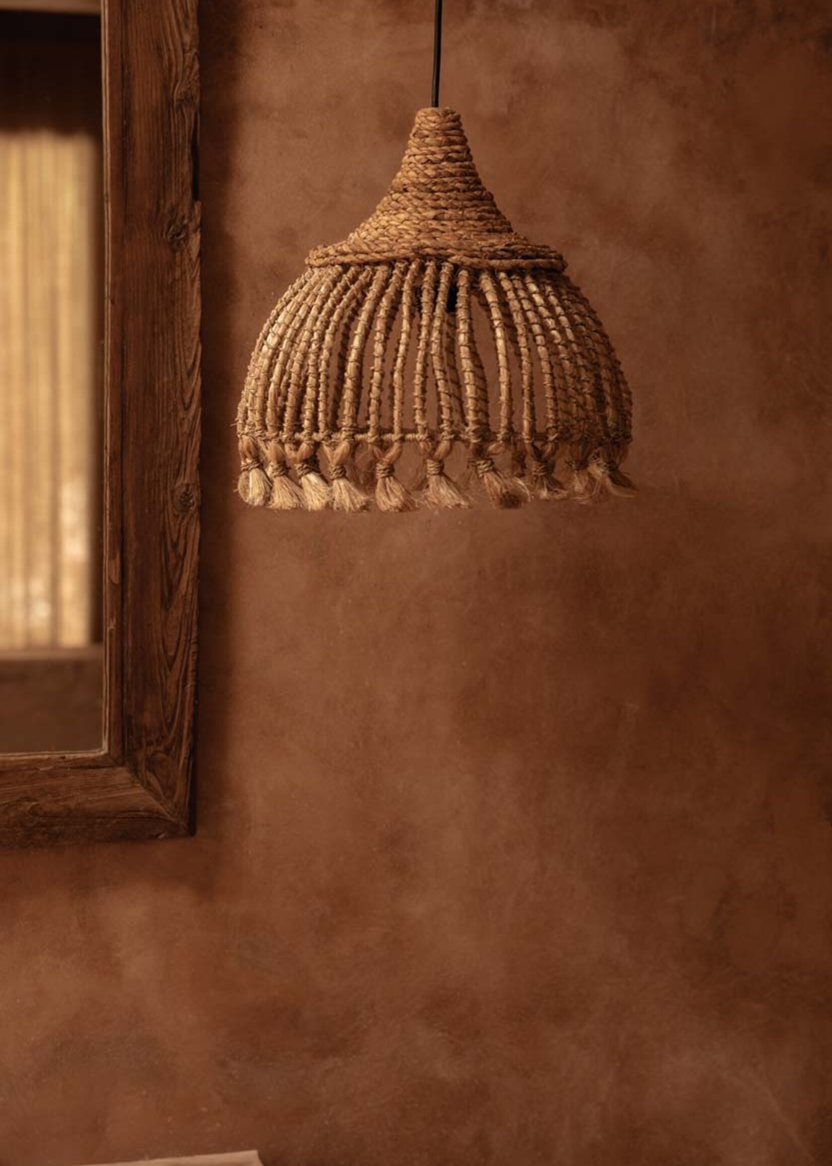 Bazar Bizar Antwerp The Abaca Tassel Pendant - Natural - S