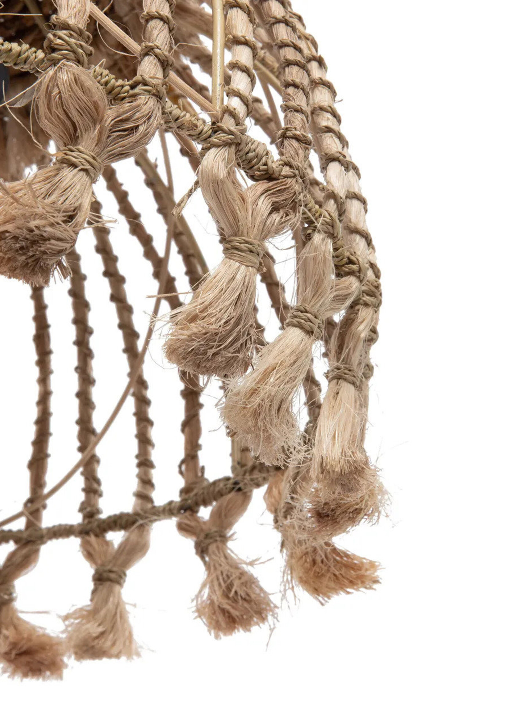 Bazar Bizar Antwerp The Abaca Tassel Pendant - Natural - S