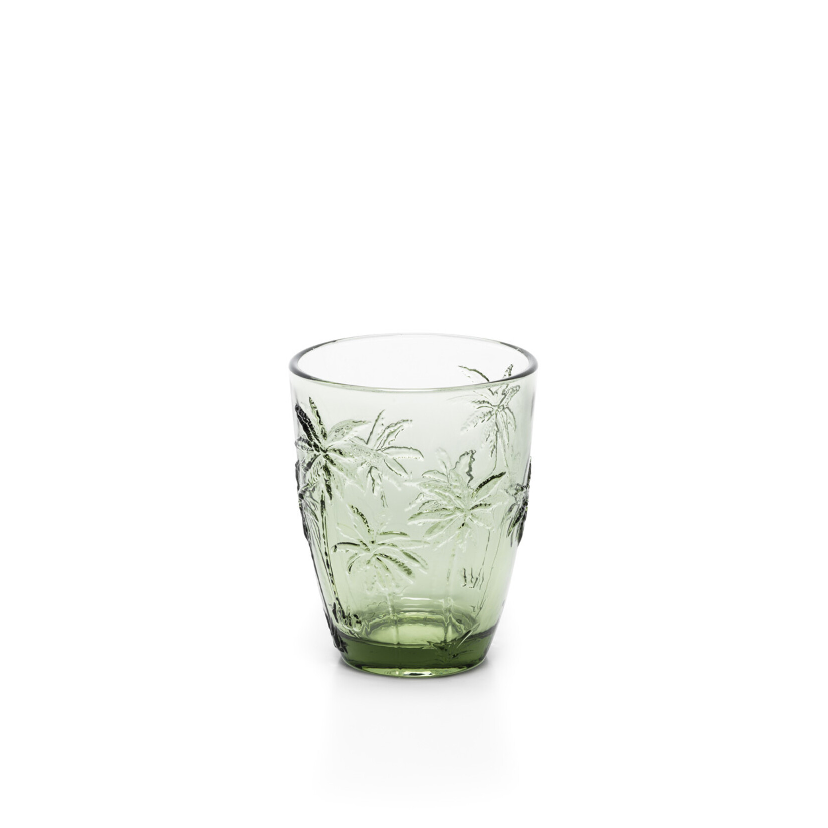 Bazar Bizar Antwerp The Palm Breeze Water Glass - Green