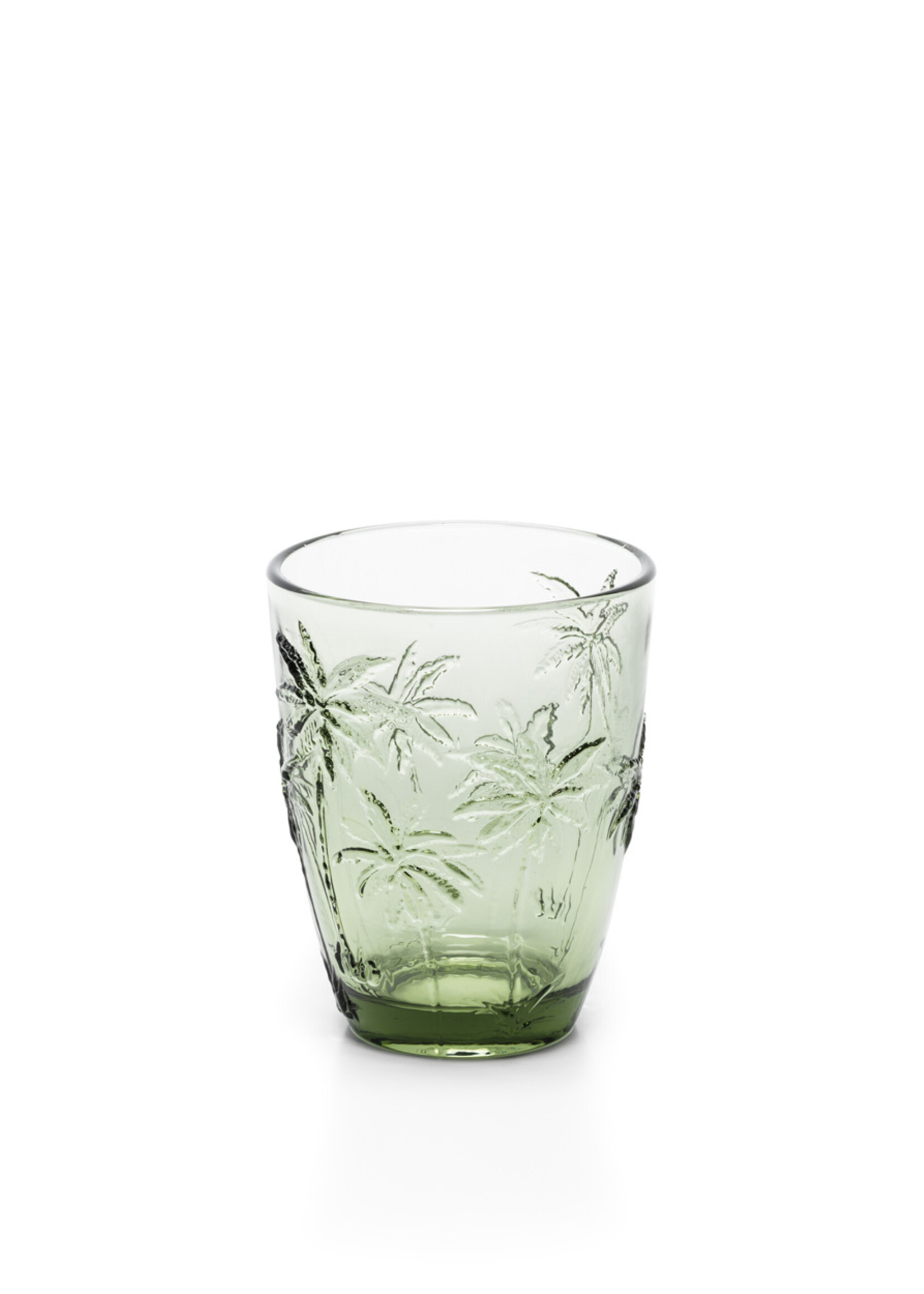 Bazar Bizar Antwerp The Palm Breeze Water Glass - Green