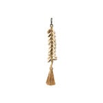Bazar Bizar Antwerp The Raffia Fishbone Keychain - Natural White