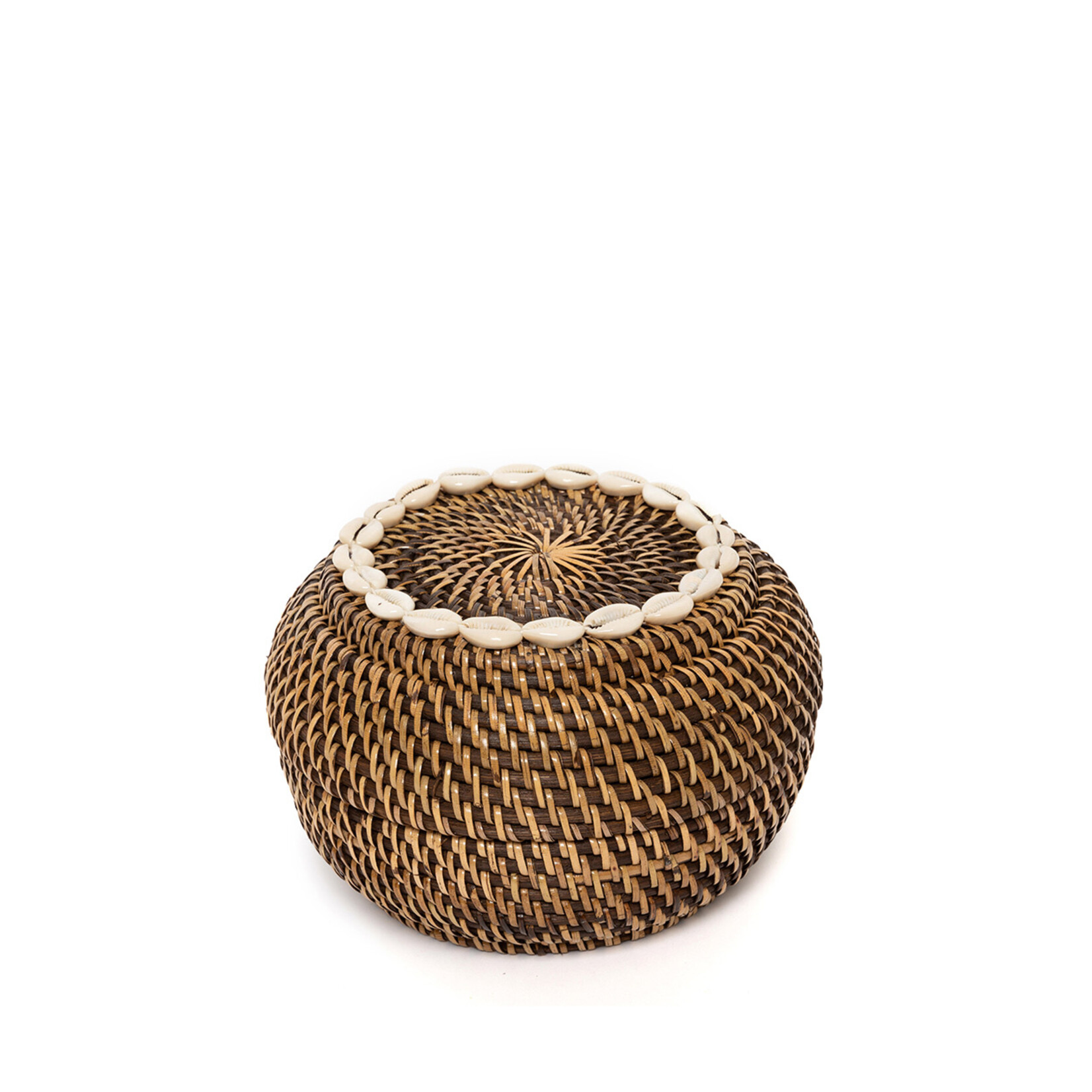 Bazar Bizar Antwerp The Colonial Peek-a-Boo Basket - Natural Brown - S