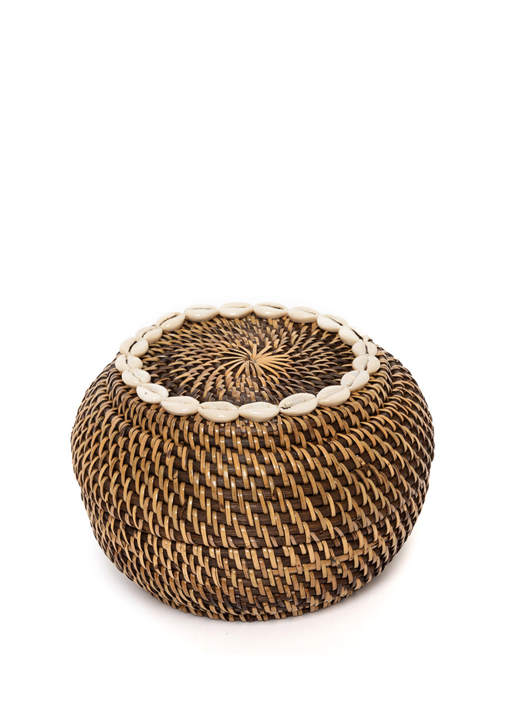 Bazar Bizar Antwerp The Colonial Peek-a-Boo Basket - Natural Brown - S