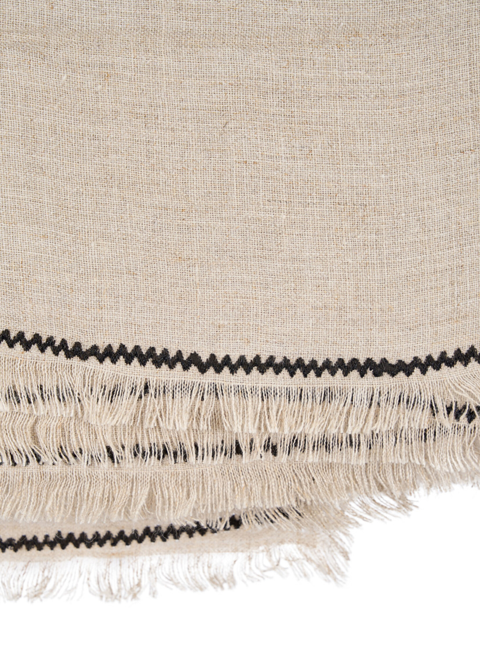 Bazar Bizar Antwerp The Tuscany Tablecloth - Natural Black - 150x250