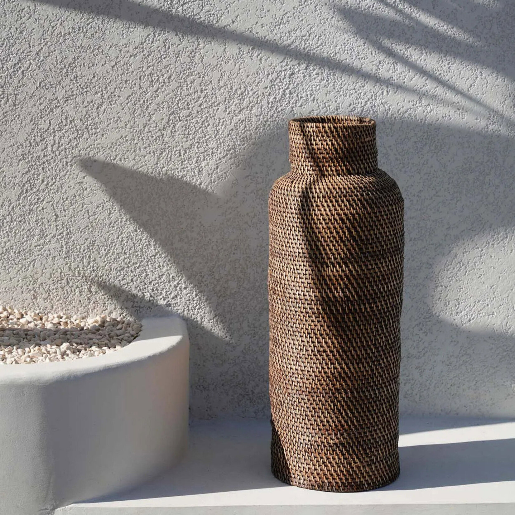 Bazar Bizar Antwerp The Colonial Umbrella Basket - Natural Brown