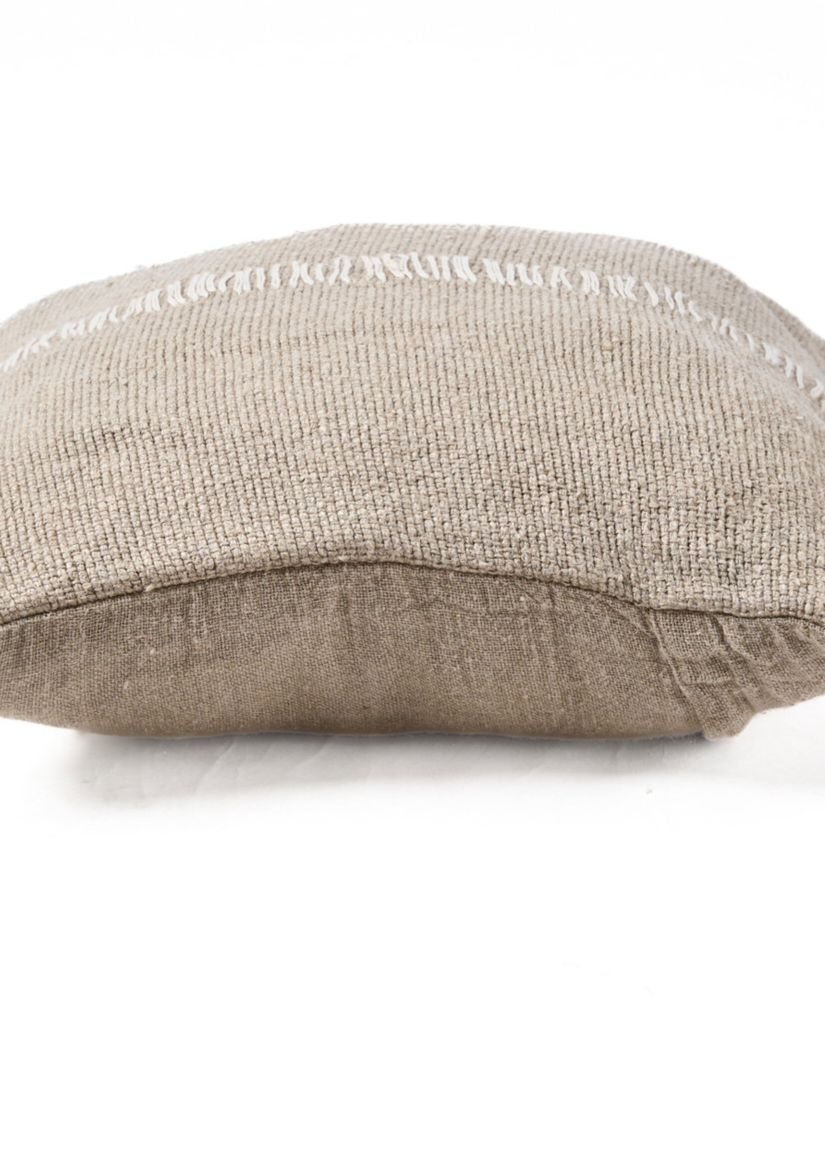 Bazar Bizar Antwerp The Linen Stitch Cushion Cover - Natural White