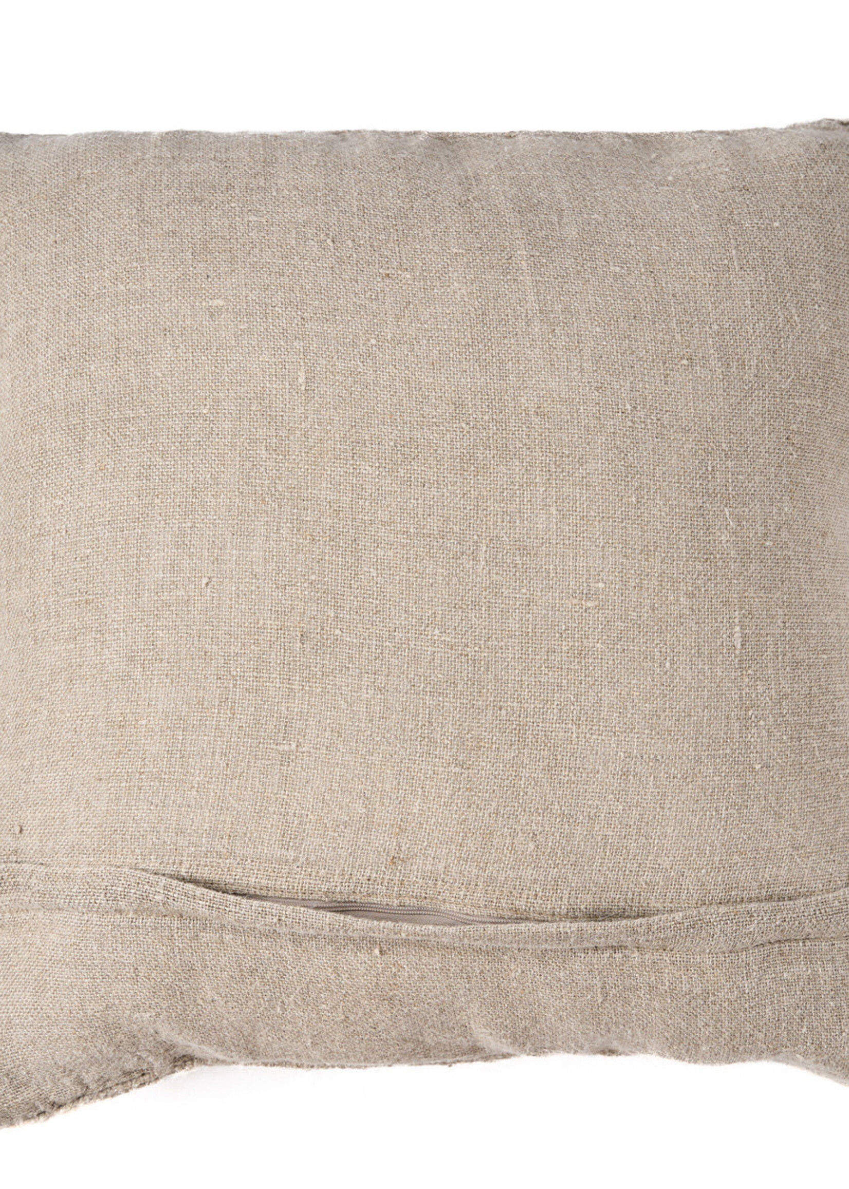 Bazar Bizar Antwerp The Linen Stitch Cushion Cover - Natural White
