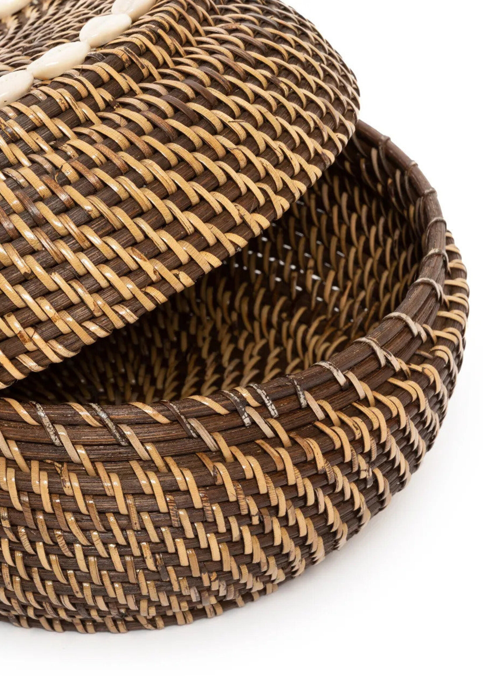 Bazar Bizar Antwerp The Colonial Peek-a-Boo Basket - Natural Brown - S